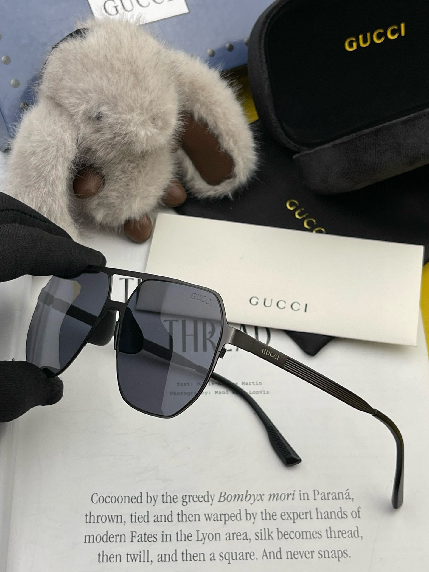 ️GUCCI2024新款男女情侣款太阳镜多边形墨镜iP电镀永不褪色超轻超有弹性整幅眼镜无螺丝重要的是压不