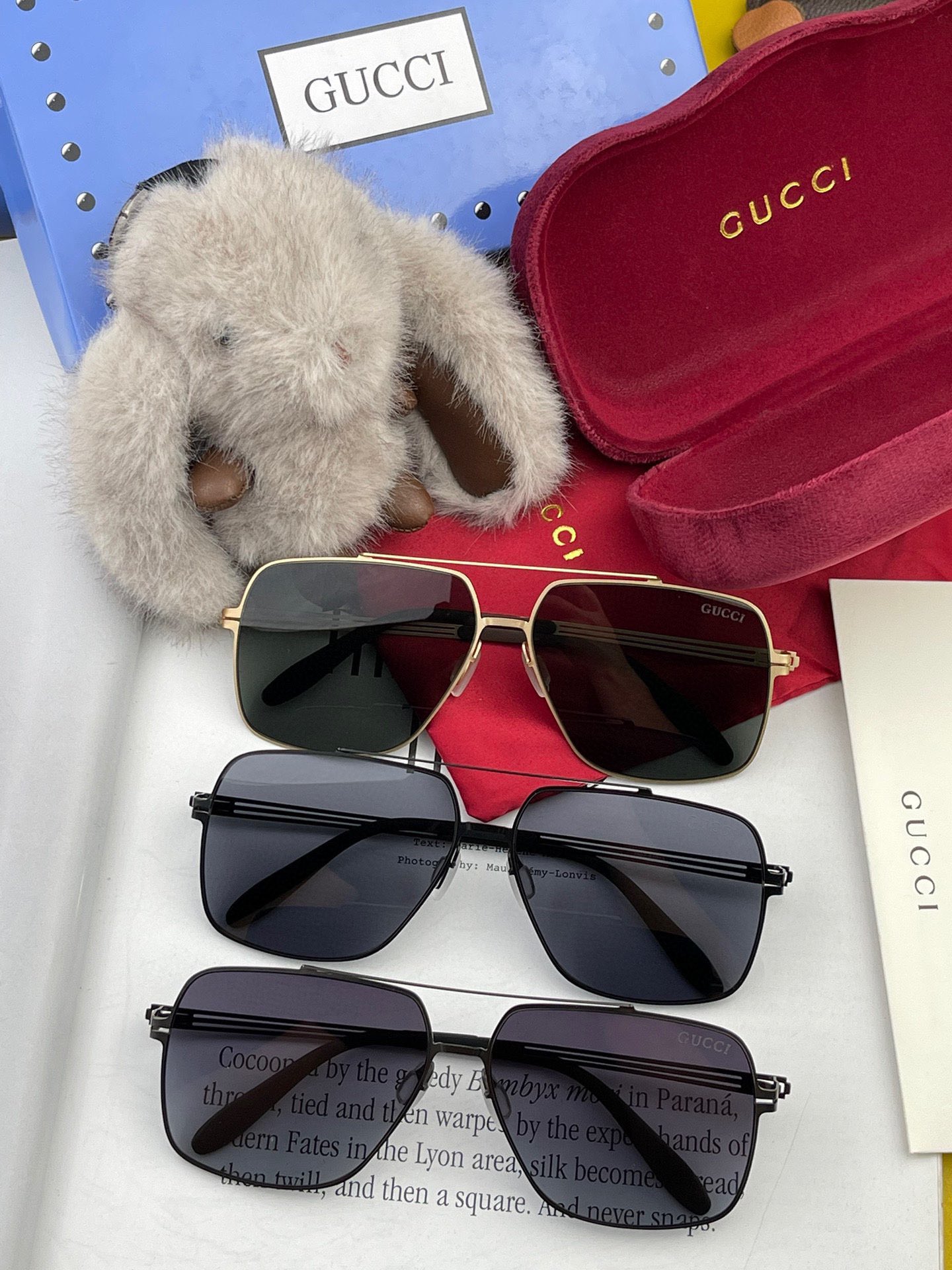 ️GUCCI2023新款男女情侣款太阳镜多边形墨镜iP电镀永不褪色超轻超有弹性整幅眼镜无螺丝重要的是压不
