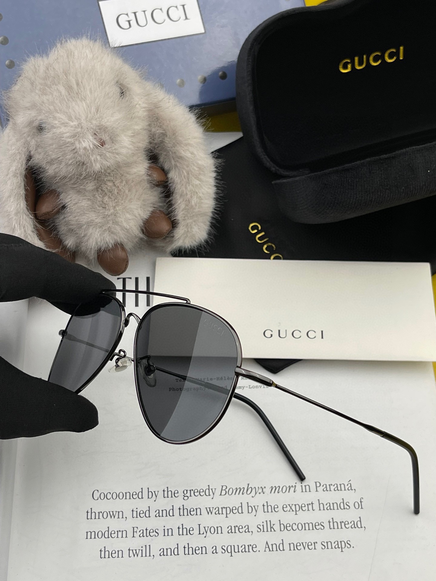 ️GUCCI2024新款男女情侣款太阳镜多边形墨镜i价️电镀永不褪色超轻超有弹性整幅眼镜无螺丝重要的是压
