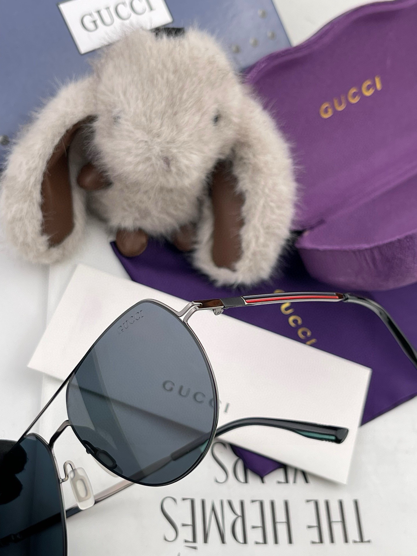     GUCCI-2024新款男情女侣款太阳iP电镀永褪色 卖点：超轻有超弹性整幅眼镜无丝螺重要的是