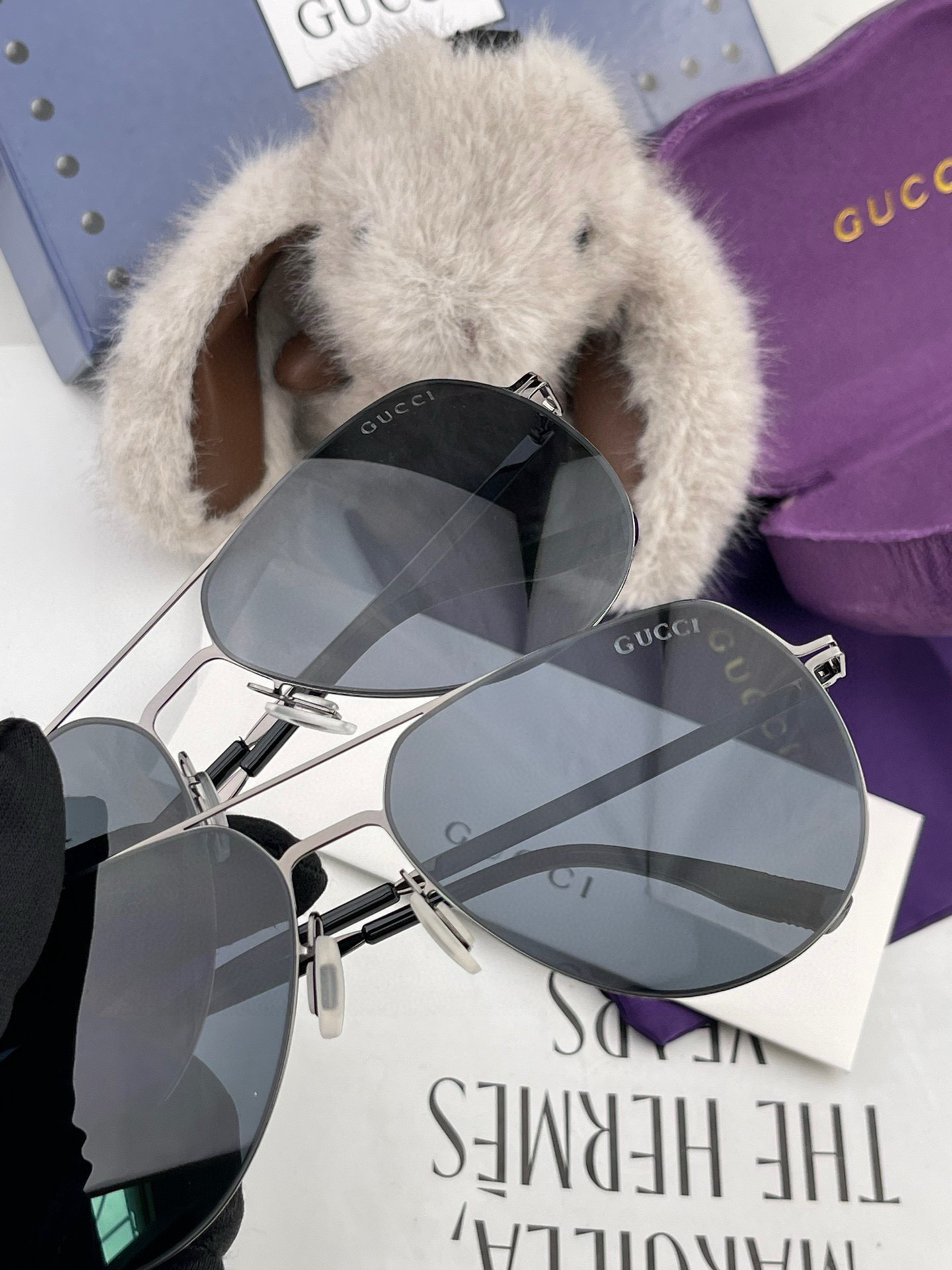      GUCCI-2024新款男情女侣款太阳iP电镀永褪色 卖点：超轻有超弹性整幅眼镜无丝螺重要的是