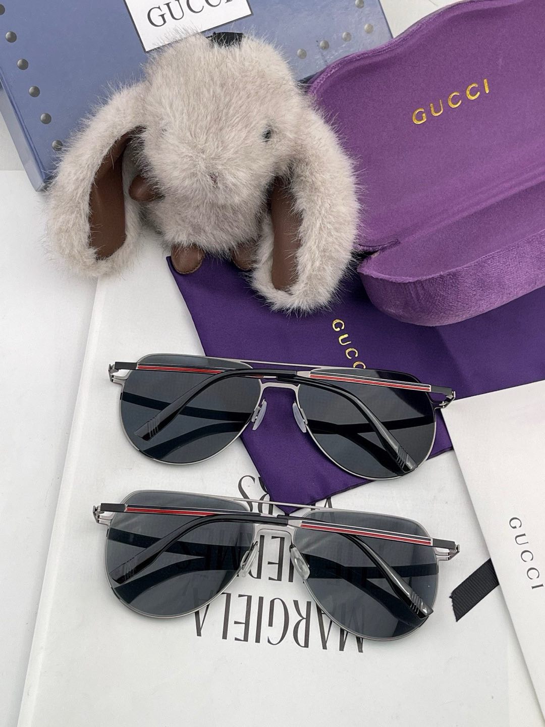      GUCCI-2024新款男情女侣款太阳iP电镀永褪色 卖点：超轻有超弹性整幅眼镜无丝螺重要的是