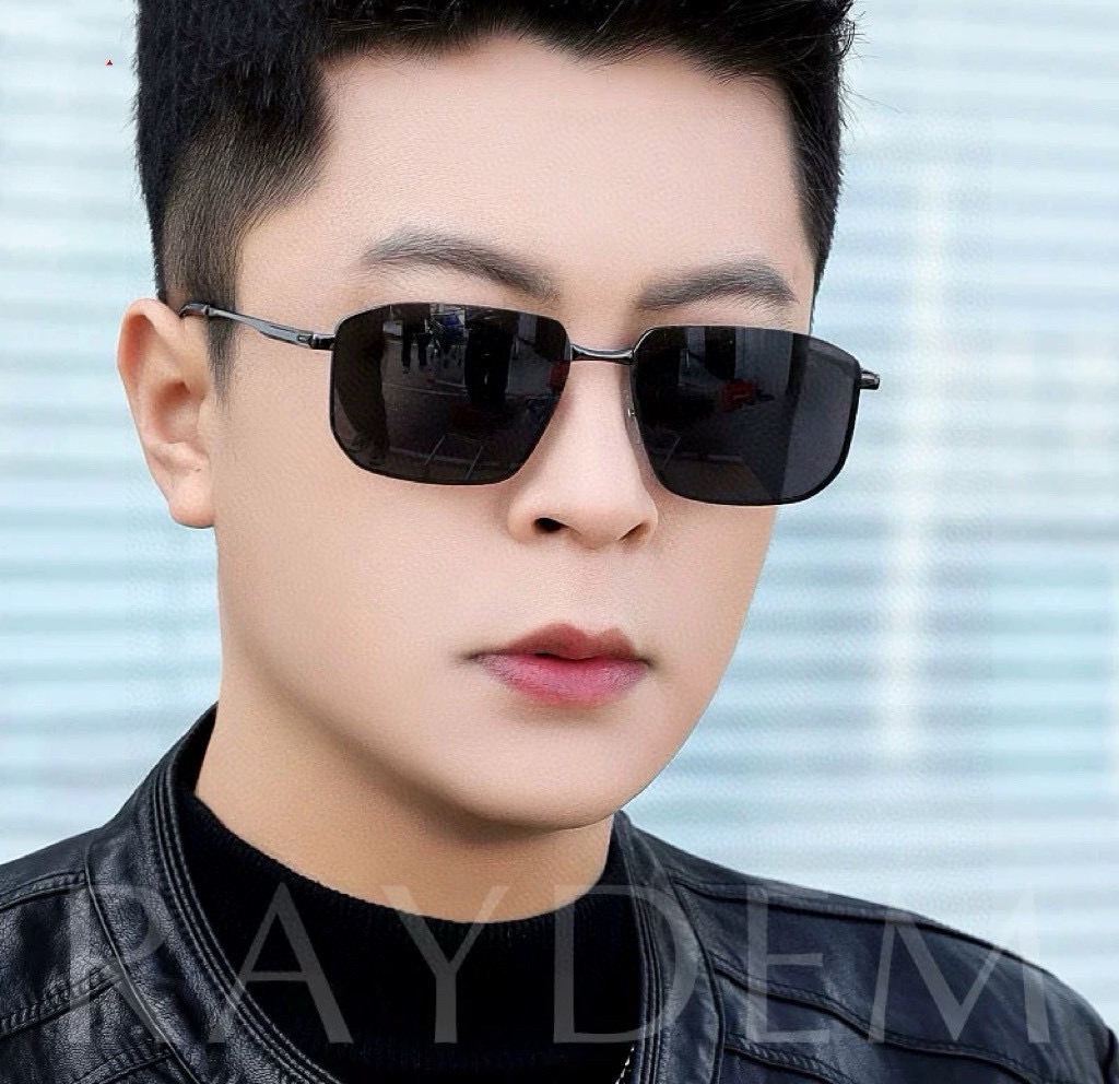  GUCCI 男款炫彩飞行员偏光太阳镜 ❤️材质：高清尼龙加厚卡槽高清偏光镜片 🌹无边框镜架💕颜👍型号：