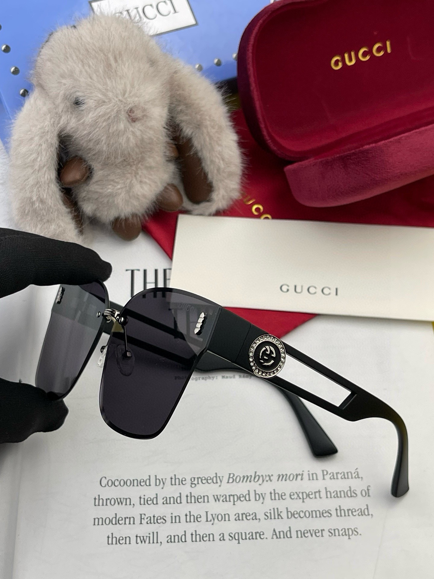  🔺 【GUCCI】2025开春新款 潮流爆款 时尚方框太阳镜 高品质 佩戴舒适 网红潮款墨镜 型号：G