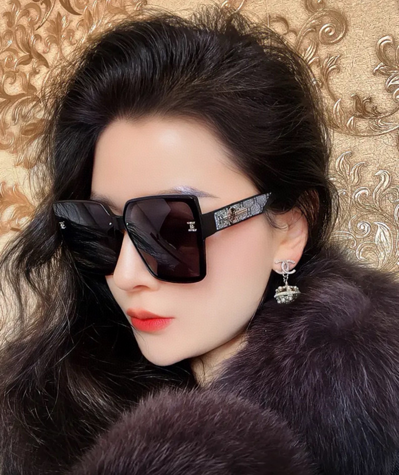  2025新款 爱马仕女士偏光太阳镜🕶️ 宝丽来高清镜片🎉高品质TR-90镜框 时尚百搭！
型号：H72