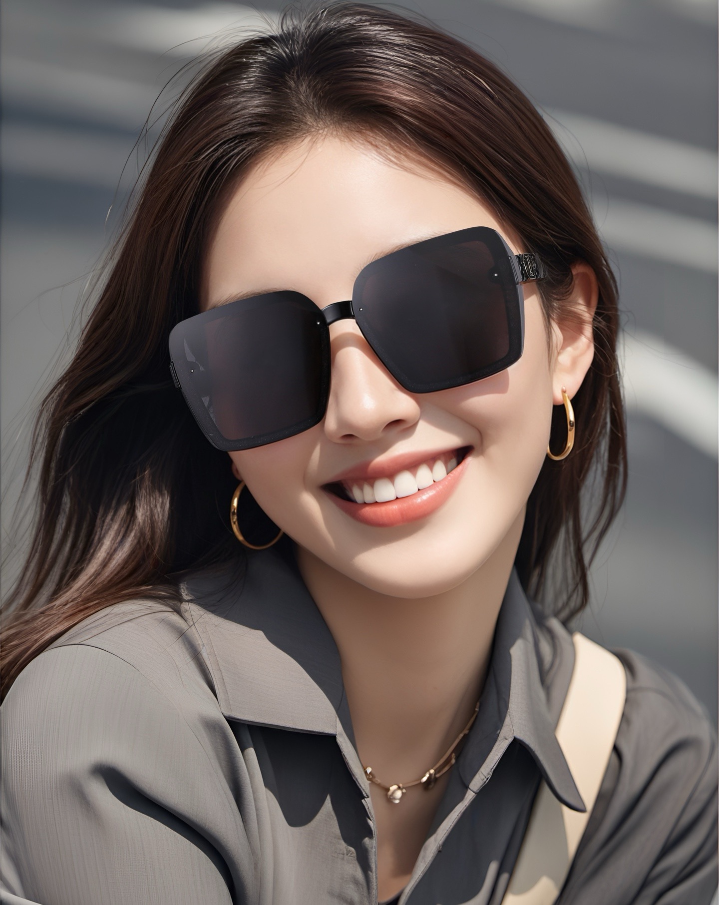  🔺 【DIOR-迪奥】2025开春新款 潮流爆款 时尚方框偏光太阳镜 高品质 佩戴舒适 网红潮款墨镜 
