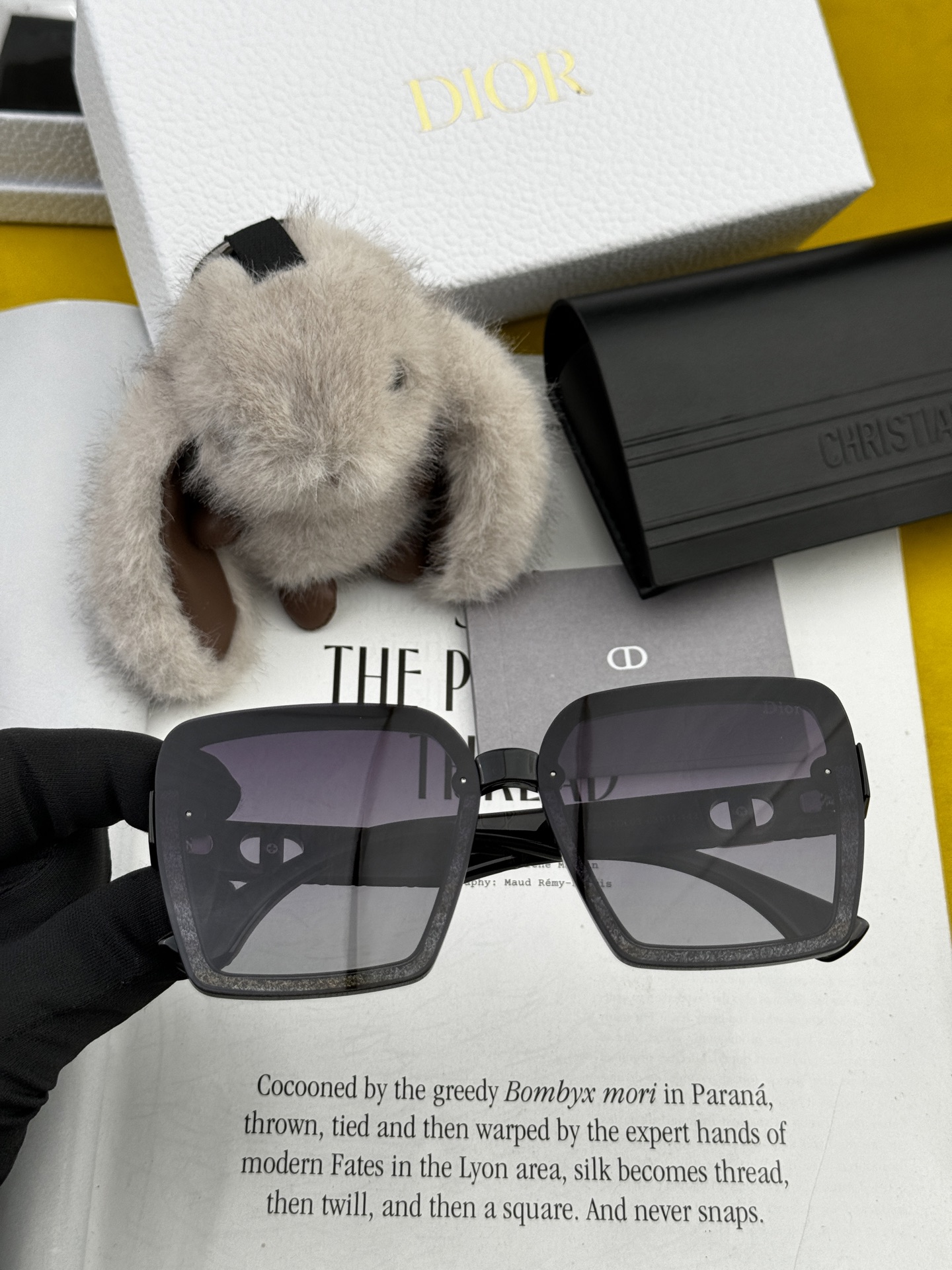  🔺 【DIOR-迪奥】2025开春新款 潮流爆款 时尚方框偏光太阳镜 高品质 佩戴舒适 网红潮款墨镜 