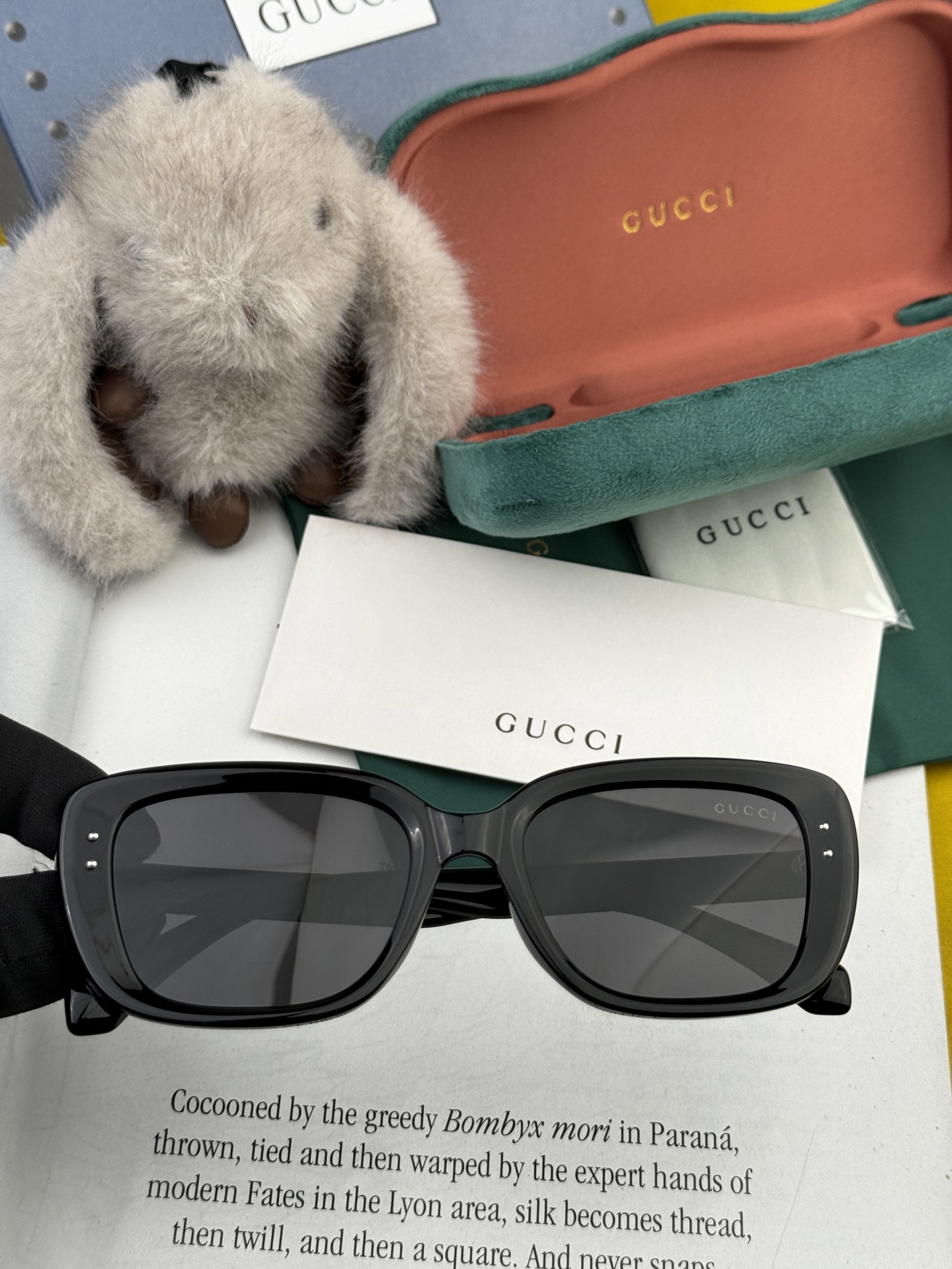 🔺 【GUCCI】2025开春新款 潮流爆款 时尚方框偏光太阳镜 高品质 佩戴舒适 网红潮款墨镜 型号：