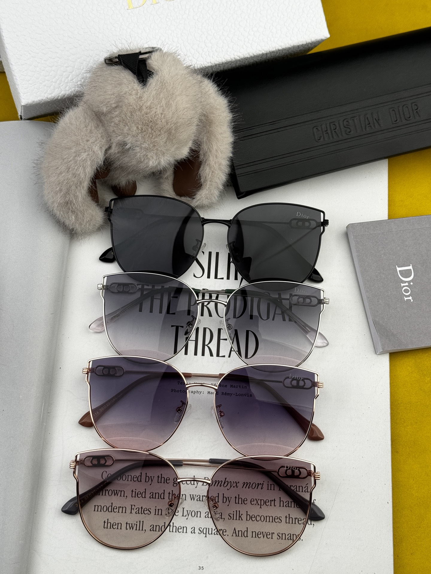   DIOR🌋☔️时尚圆框太阳镜镜片 顶级奢侈品强 高品质胜利亲亲🍦🍨 得意 气质非凡😄 🍫🍪女士开车墨