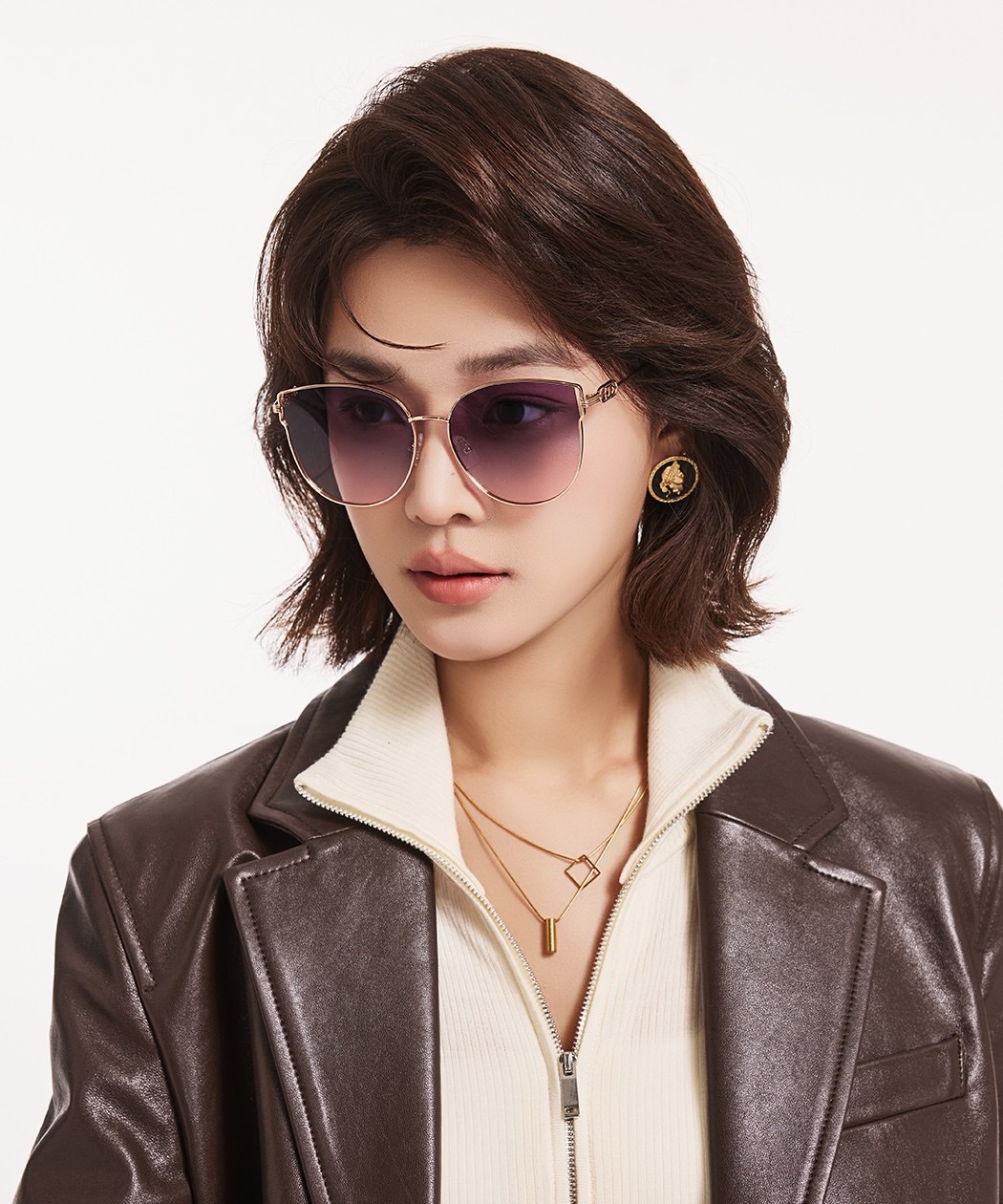   DIOR🌋☔️时尚圆框太阳镜镜片 顶级奢侈品强 高品质胜利亲亲🍦🍨 得意 气质非凡😄 🍫🍪女士开车墨