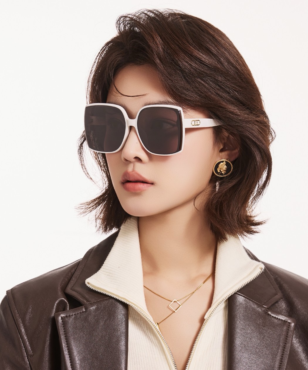  🔺 【DIOR-迪奥】2025开春新款 潮流爆款 时尚方框偏光太阳镜 高品质 佩戴舒适 网红潮款墨镜 