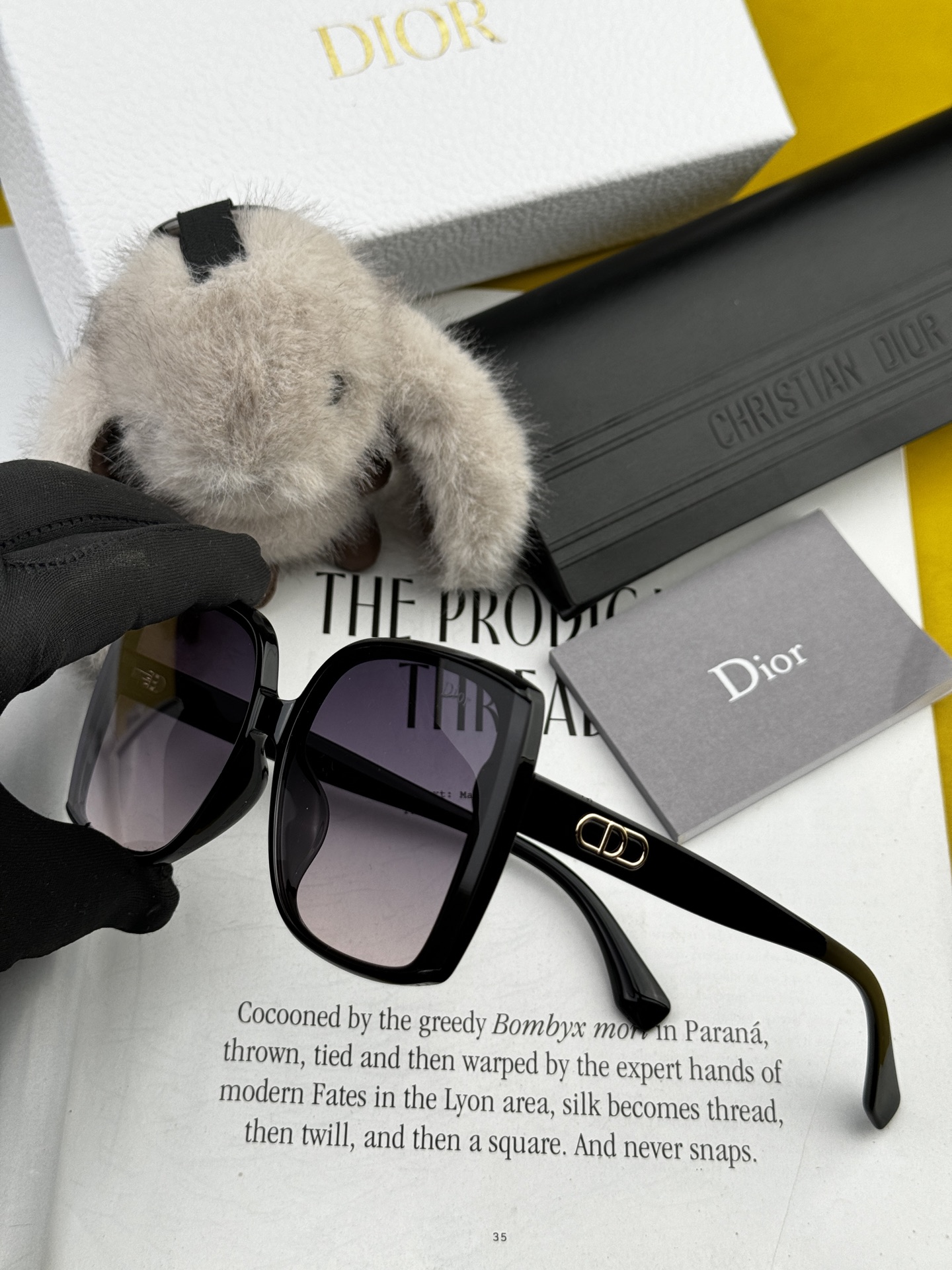  🔺 【DIOR-迪奥】2025开春新款 潮流爆款 时尚方框偏光太阳镜 高品质 佩戴舒适 网红潮款墨镜 