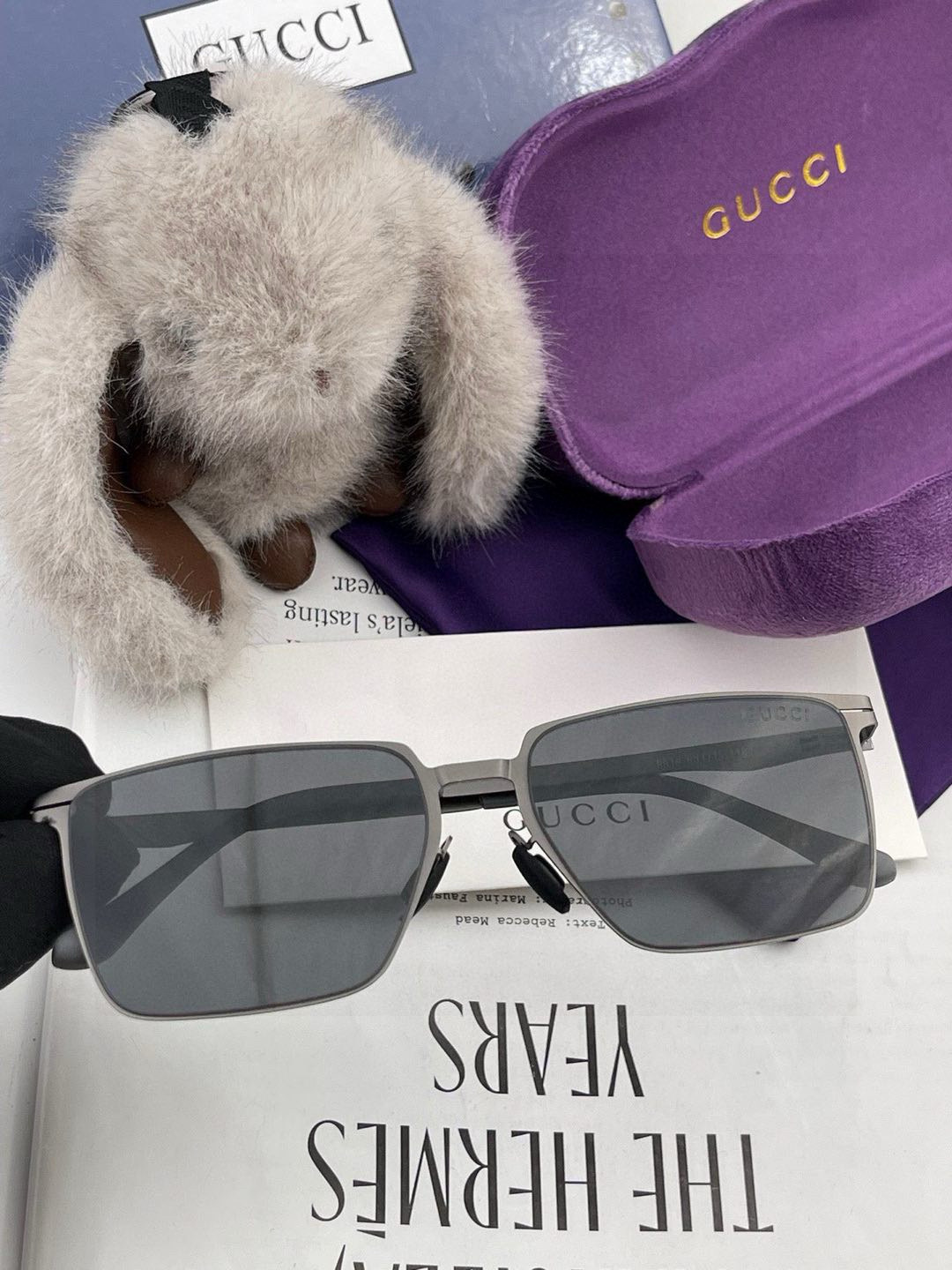 ♦️GUCCI 2025新款男女情侣款太阳镜多边形墨镜iP电镀永不褪色 超轻超有弹性整幅眼镜无螺丝重要的
