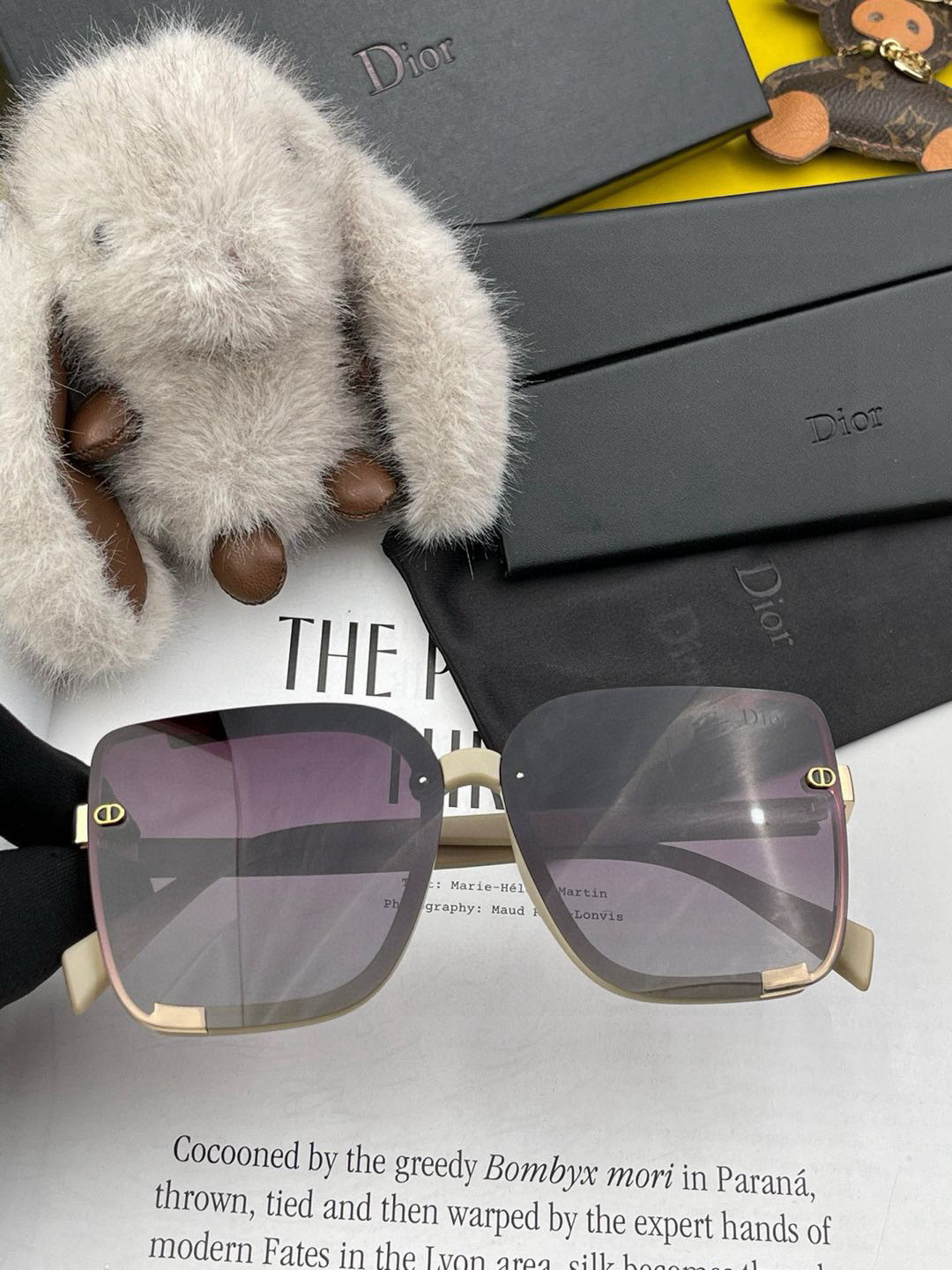  🔺 【DIOR-迪奥】2025开春新款 潮流爆款 时尚方框偏光太阳镜 高品质 佩戴舒适 网红潮款墨镜 
