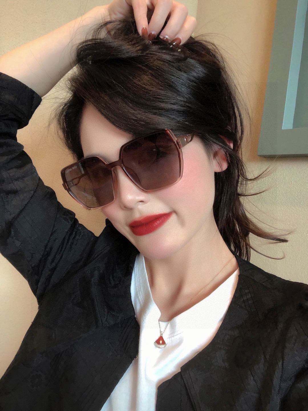  🔺 【DIOR-迪奥】2025开春新款 潮流爆款 时尚方框偏光太阳镜 高品质 佩戴舒适 网红潮款墨镜 