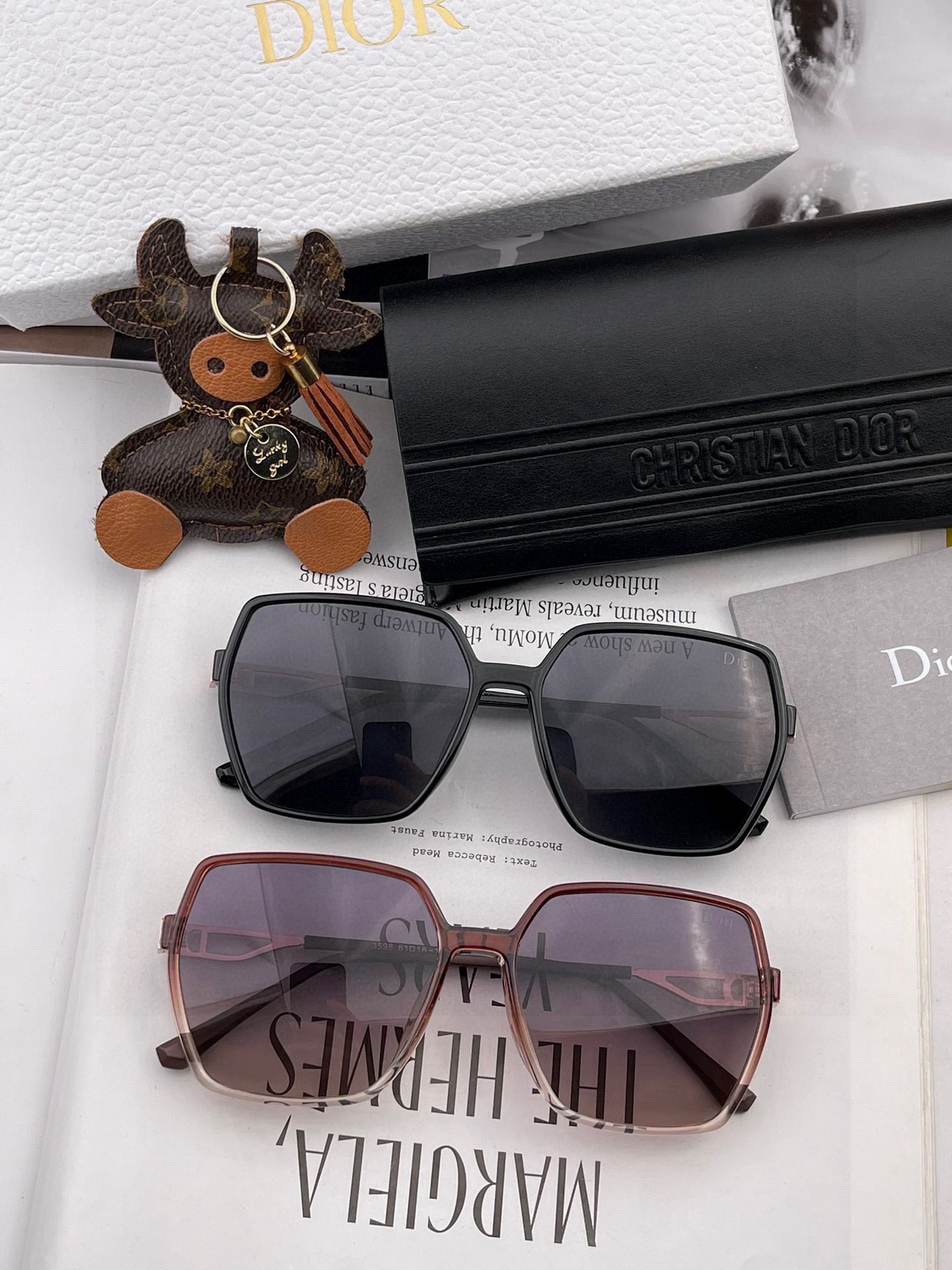  🔺 【DIOR-迪奥】2025开春新款 潮流爆款 时尚方框偏光太阳镜 高品质 佩戴舒适 网红潮款墨镜 