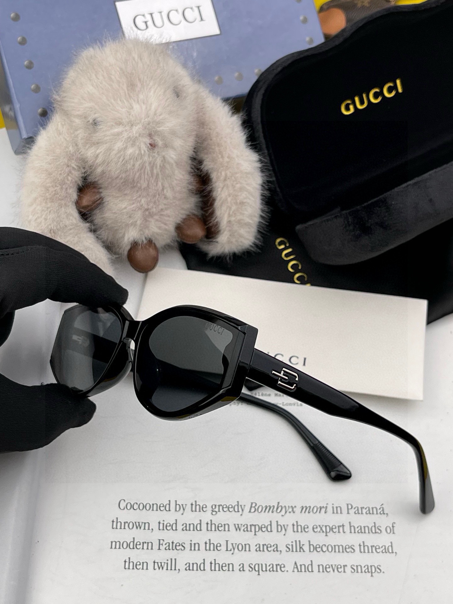 🔺 【GUCCI】2025开春新款 潮流爆款 时尚方框偏光太阳镜 高品质 佩戴舒适 网红潮款墨镜 女士高