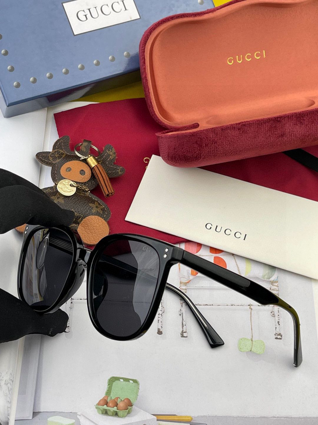  🔺GUCCI🔻古驰 GG圆框太阳镜 完美品质 🎓独特设计  适合各种脸型 亮相时装周 超时尚百搭 实物