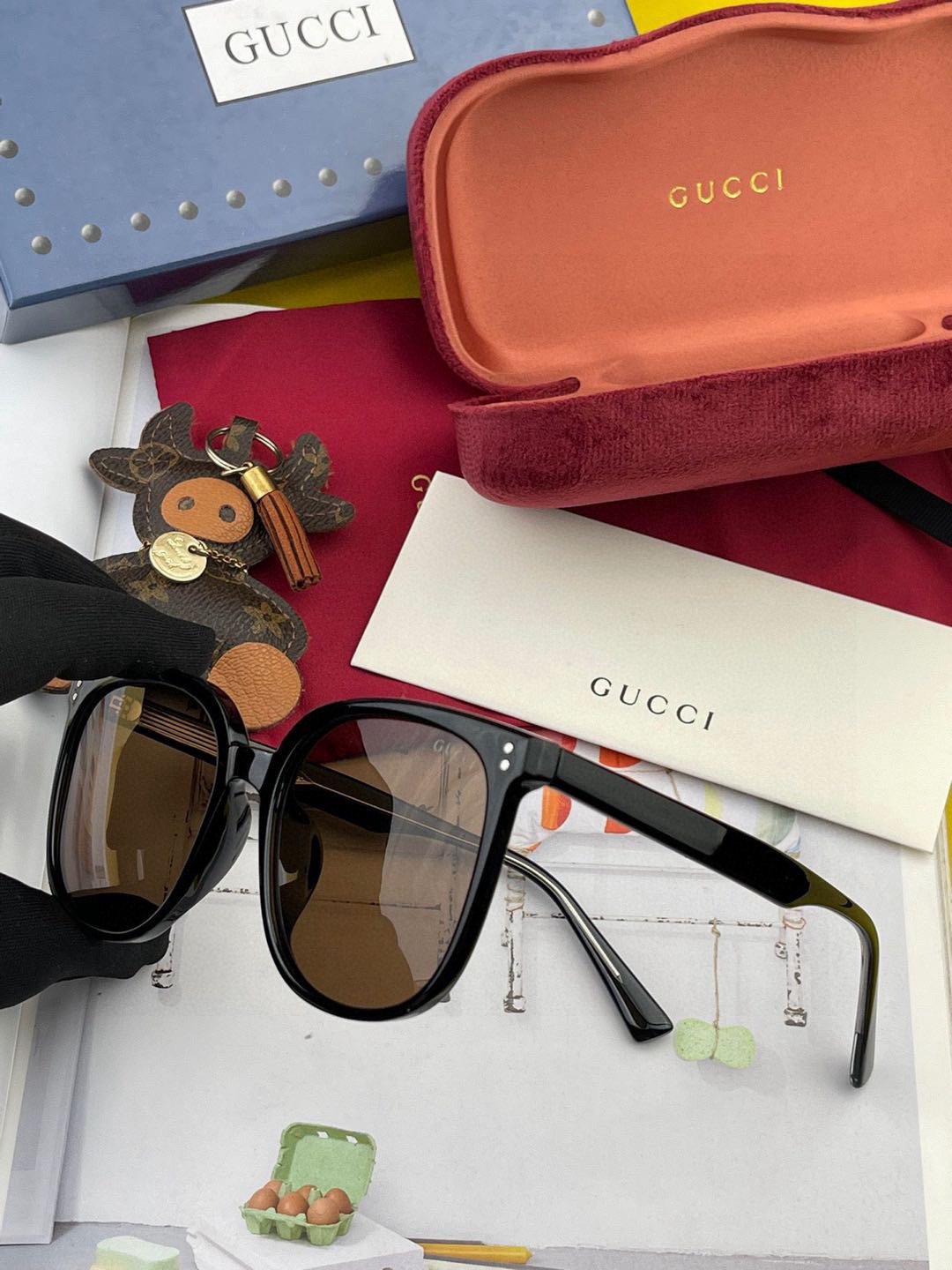  🔺GUCCI🔻古驰 GG圆框太阳镜 完美品质 🎓独特设计  适合各种脸型 亮相时装周 超时尚百搭 实物