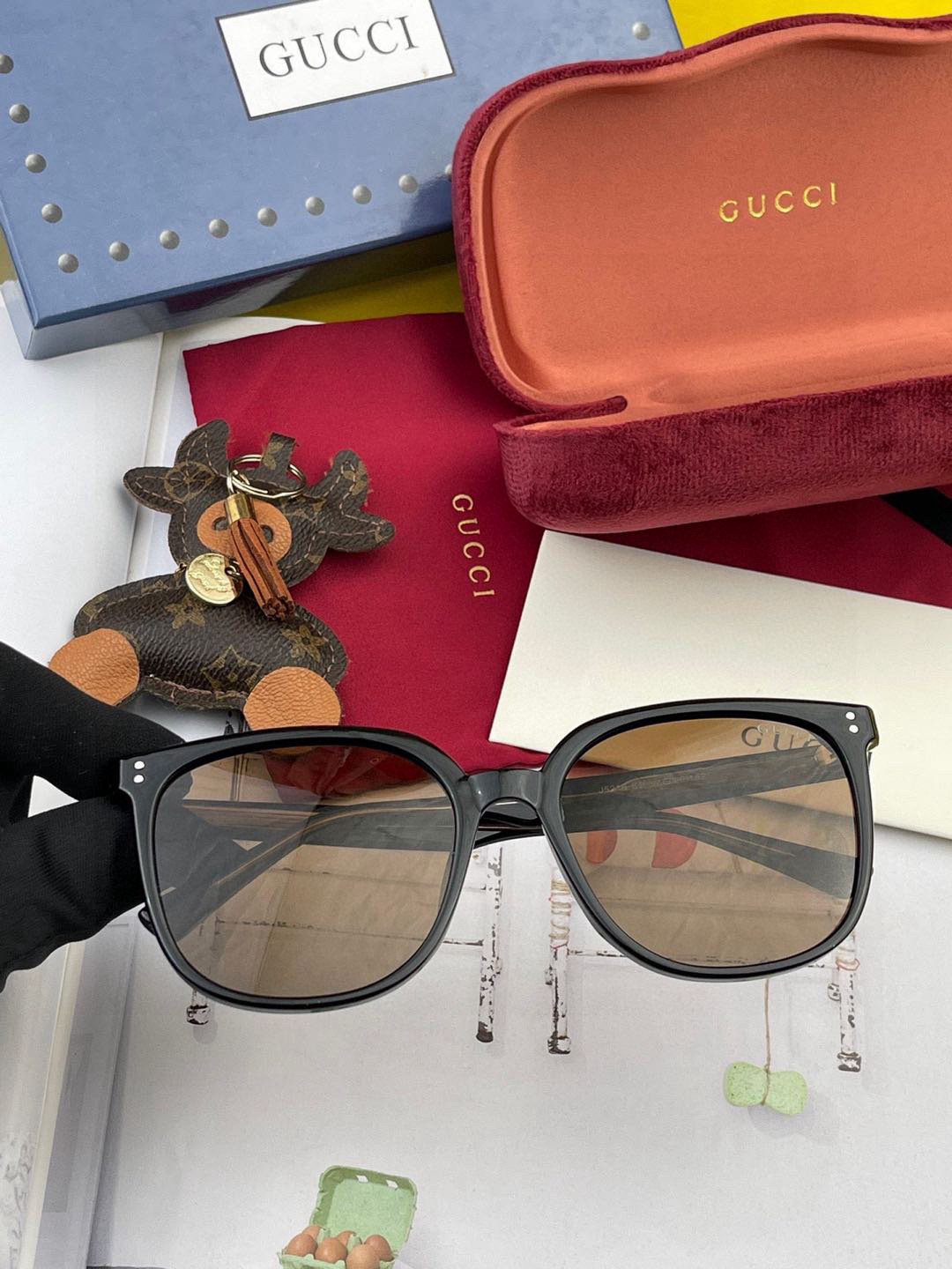  🔺GUCCI🔻古驰 GG圆框太阳镜 完美品质 🎓独特设计  适合各种脸型 亮相时装周 超时尚百搭 实物