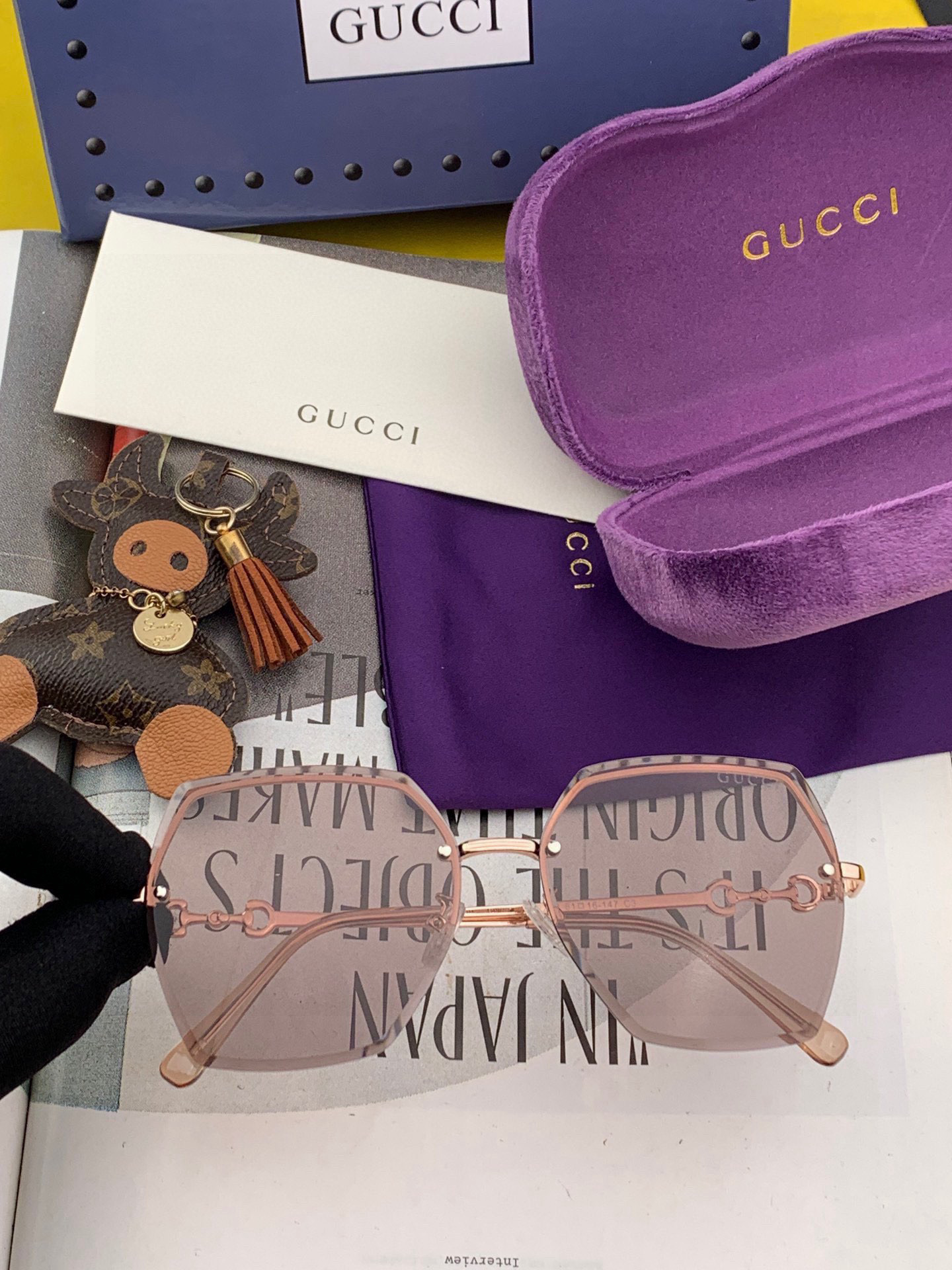  GUCCI-古驰意大利进口🇮🇹2025时尚潮流奢华装饰太阳眼镜 尼龙偏光高清太阳镜明星海报款 超高复杂