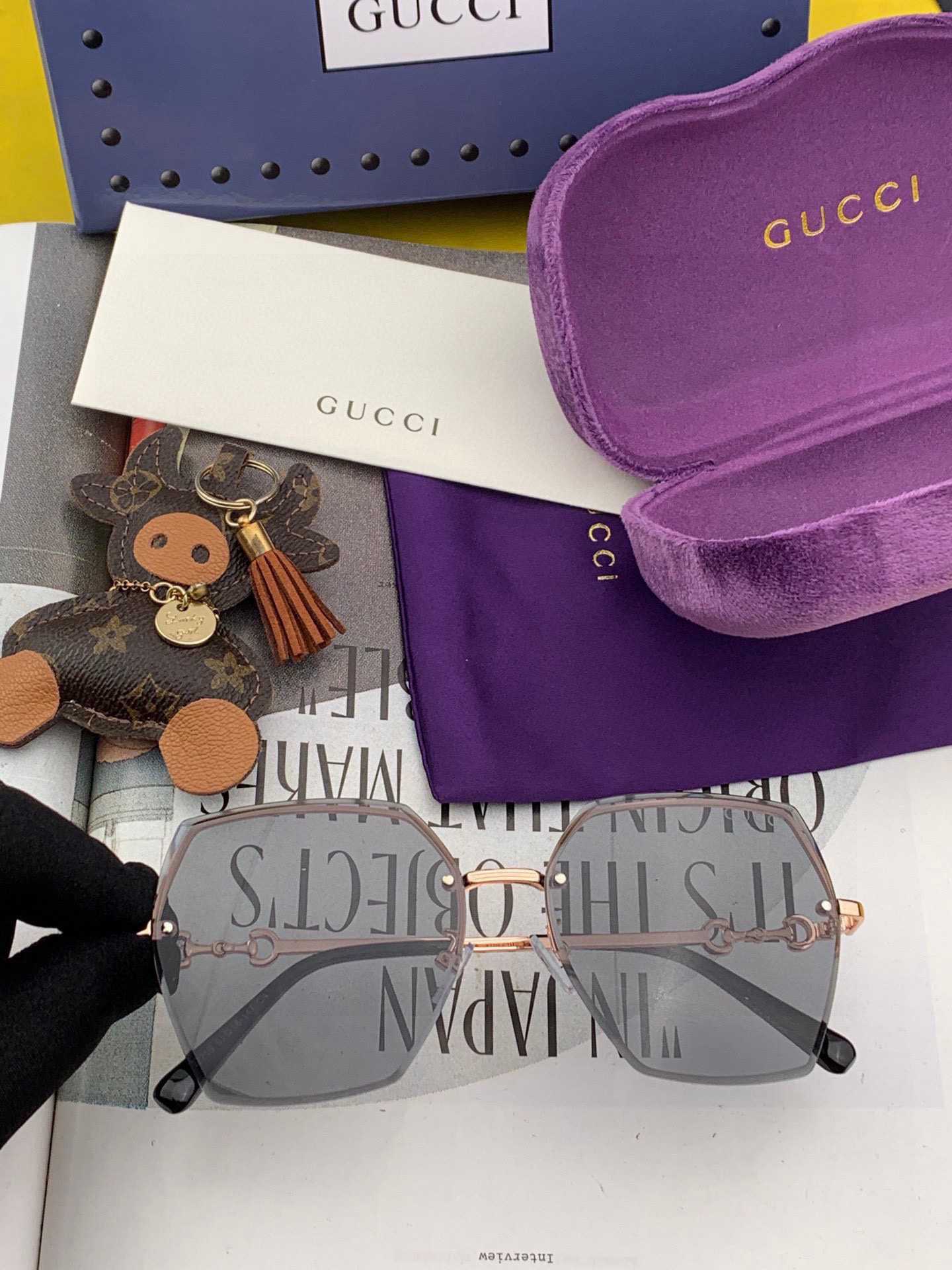  GUCCI-古驰意大利进口🇮🇹2025时尚潮流奢华装饰太阳眼镜 尼龙偏光高清太阳镜明星海报款 超高复杂
