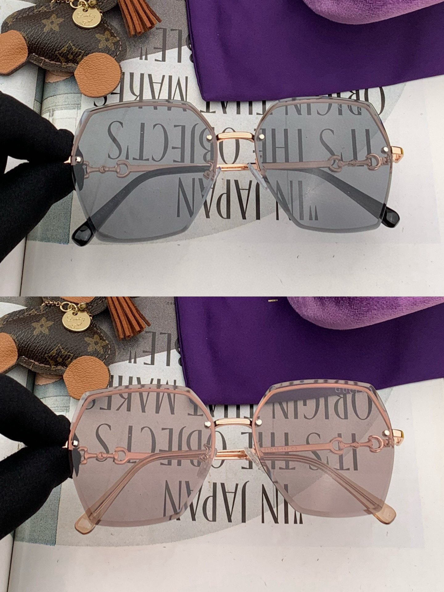  GUCCI-古驰意大利进口🇮🇹2025时尚潮流奢华装饰太阳眼镜 尼龙偏光高清太阳镜明星海报款 超高复杂