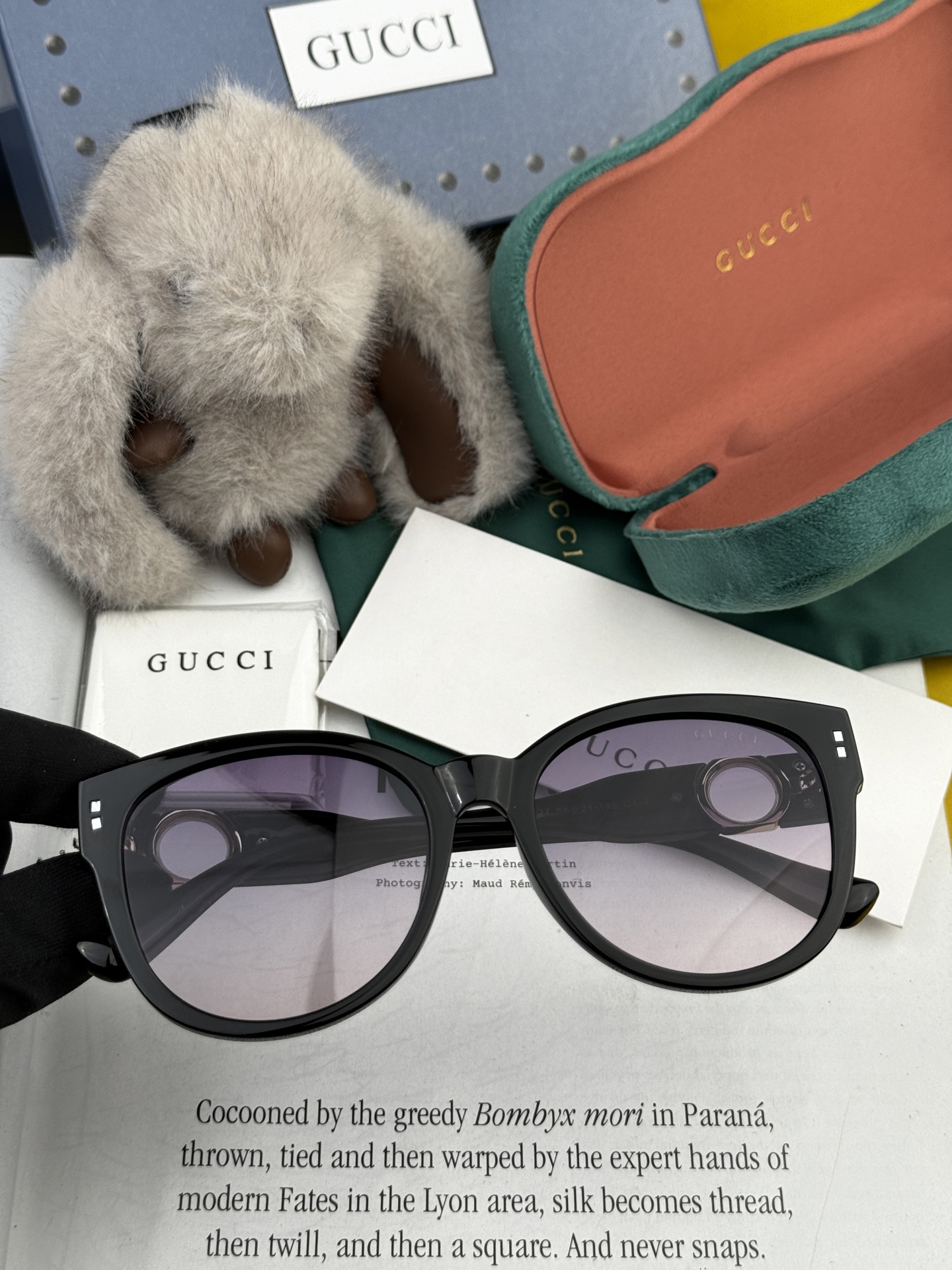 🔺 【GUCCI】2025开春新款 潮流爆款 时尚圆框偏光太阳镜 高品质 佩戴舒适 网红潮款墨镜 女士高