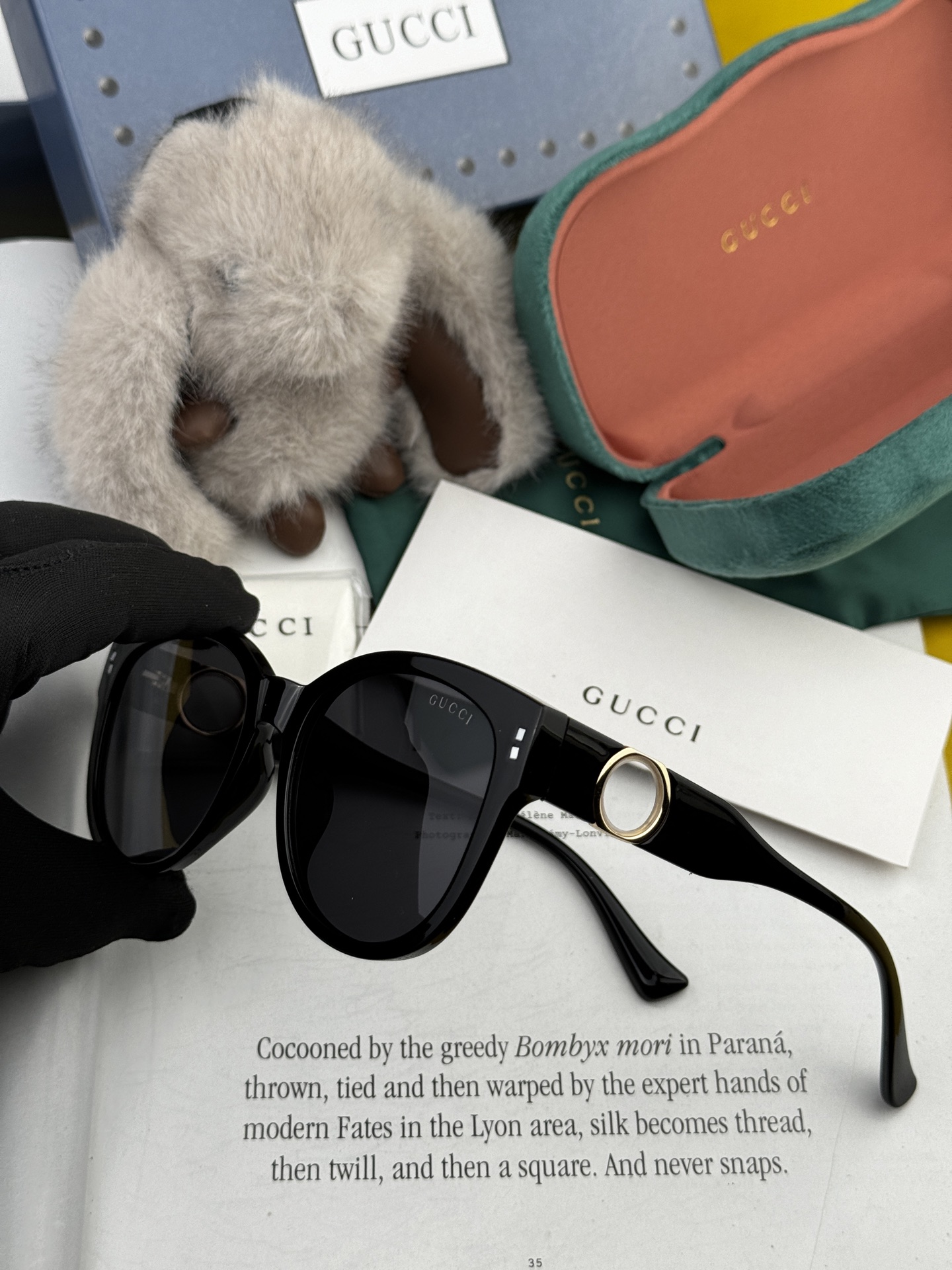 🔺 【GUCCI】2025开春新款 潮流爆款 时尚圆框偏光太阳镜 高品质 佩戴舒适 网红潮款墨镜 女士高