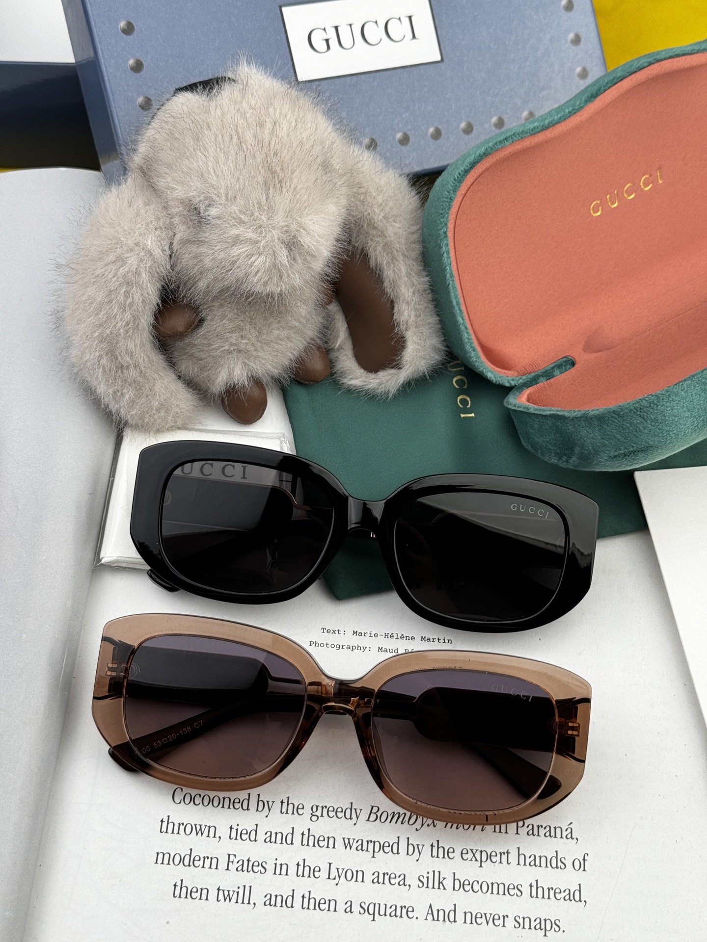 🔺 【GUCCI】2025开春新款 潮流爆款 时尚方框偏光太阳镜 高品质 佩戴舒适 网红潮款墨镜 女士高