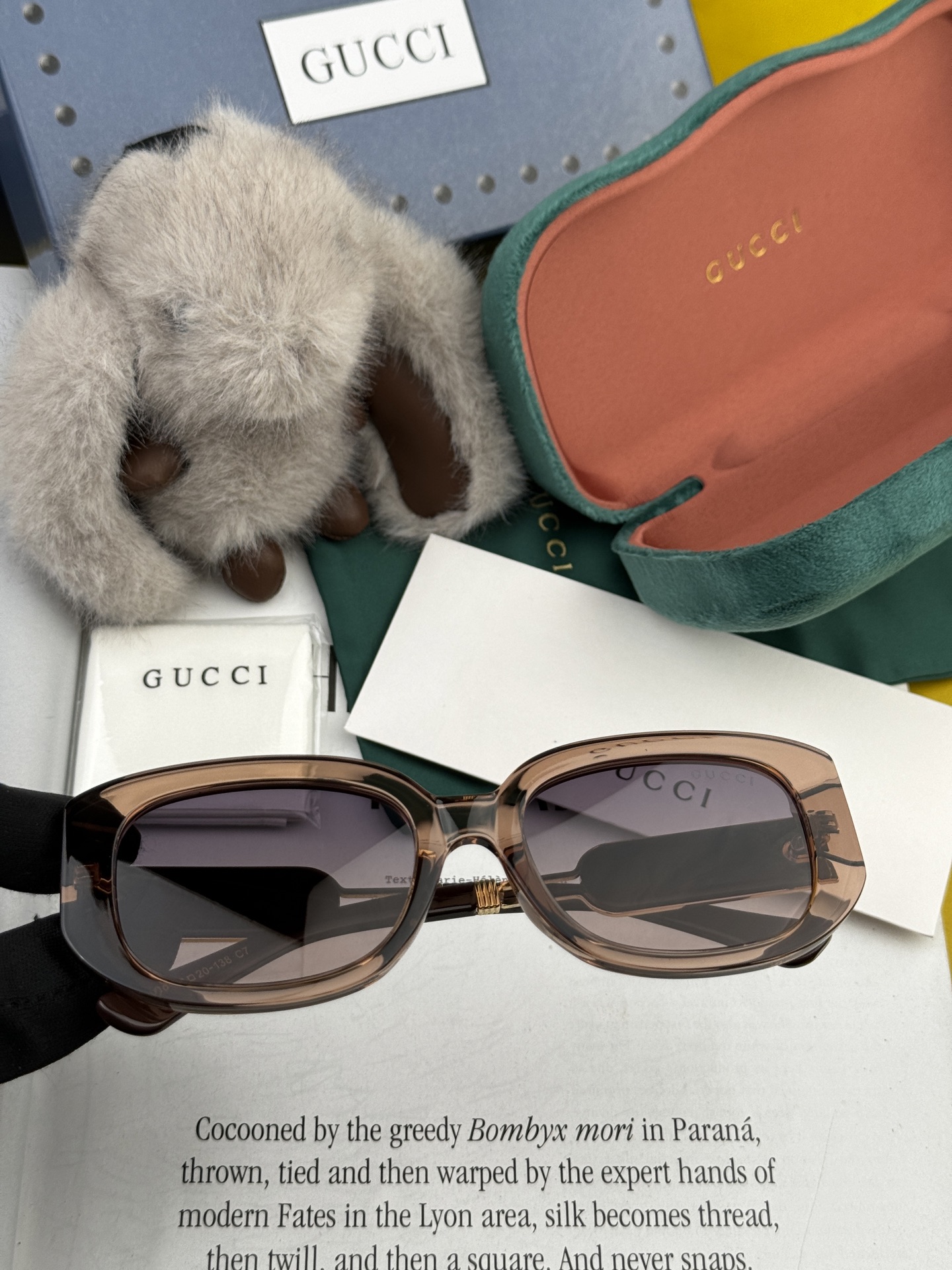 🔺 【GUCCI】2025开春新款 潮流爆款 时尚方框偏光太阳镜 高品质 佩戴舒适 网红潮款墨镜 女士高