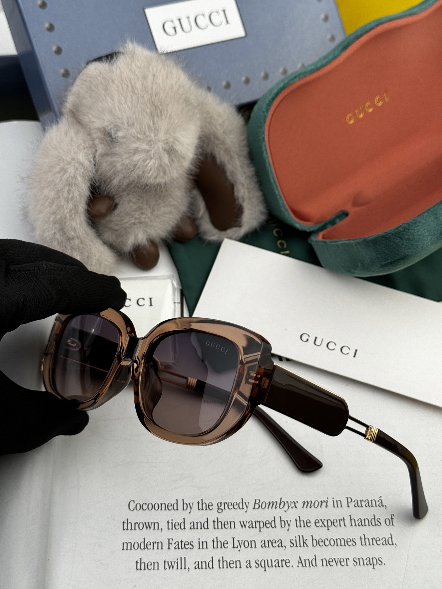 🔺 【GUCCI】2025开春新款 潮流爆款 时尚方框偏光太阳镜 高品质 佩戴舒适 网红潮款墨镜 女士高