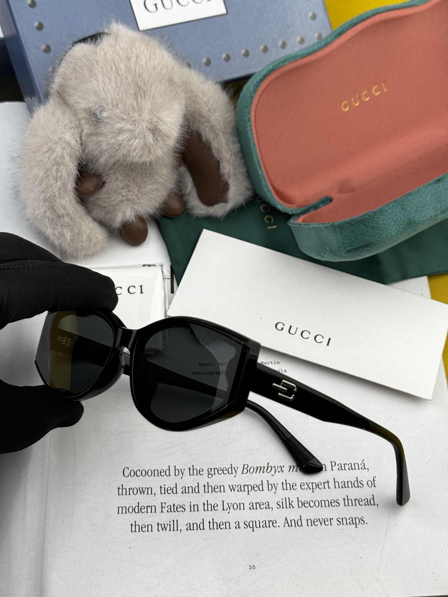 🔺 【GUCCI】2025开春新款 潮流爆款 时尚方框偏光太阳镜 高品质 佩戴舒适 网红潮款墨镜 女士高
