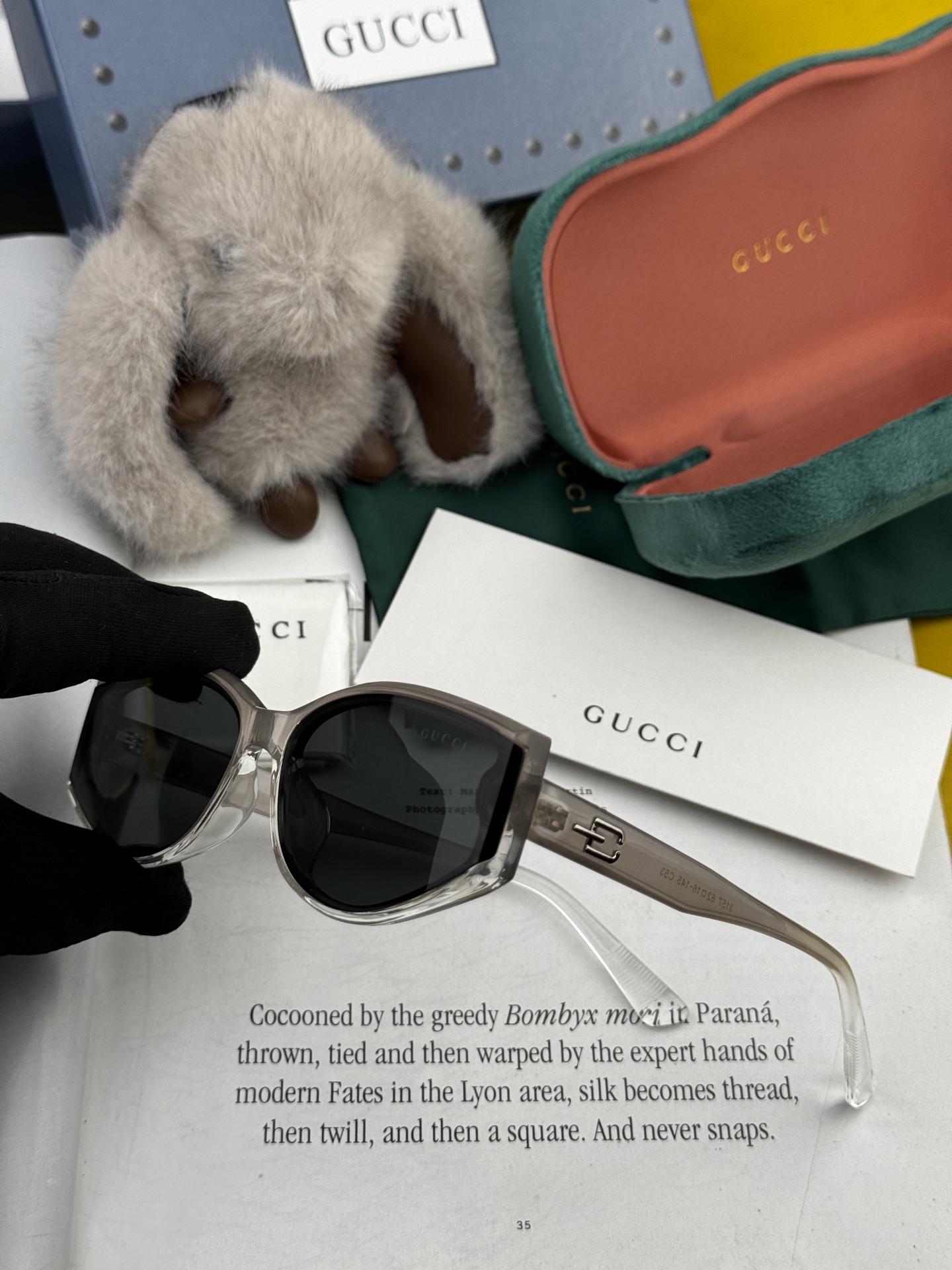 🔺 【GUCCI】2025开春新款 潮流爆款 时尚方框偏光太阳镜 高品质 佩戴舒适 网红潮款墨镜 女士高