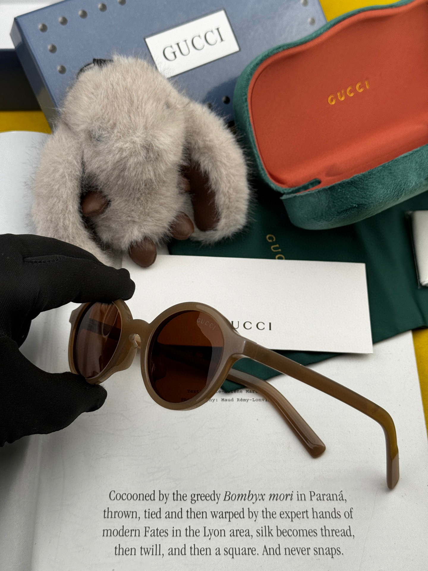 🔺 【GUCCI-偏光太阳镜】2025开春新款 潮流爆款 时尚圆框偏光太阳镜 高品质 佩戴舒适 网红潮
