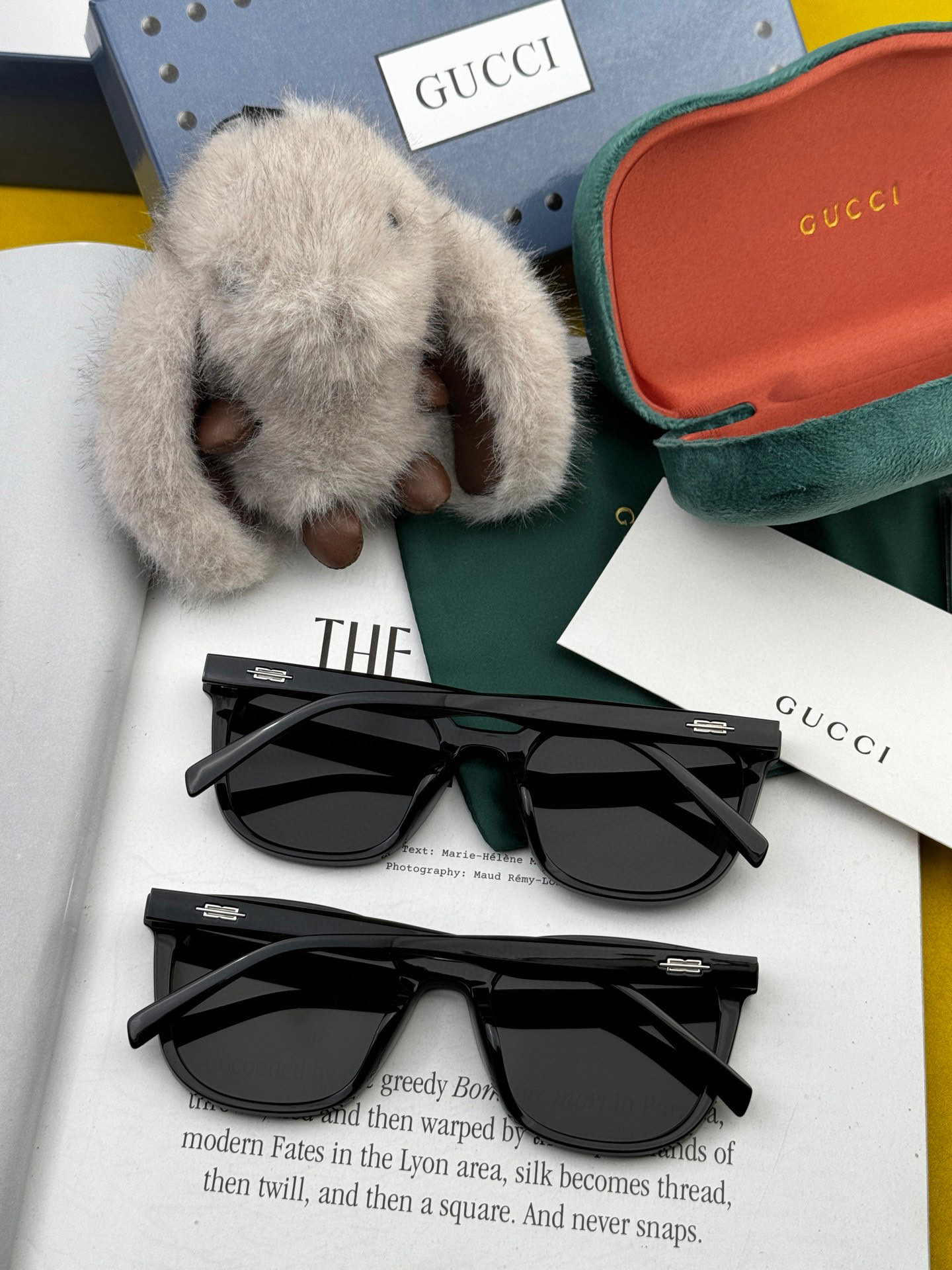 🔺 【GUCCI】2025开春新款 潮流爆款 时尚方框偏光太阳镜 高品质 佩戴舒适 网红潮款墨镜 女士高