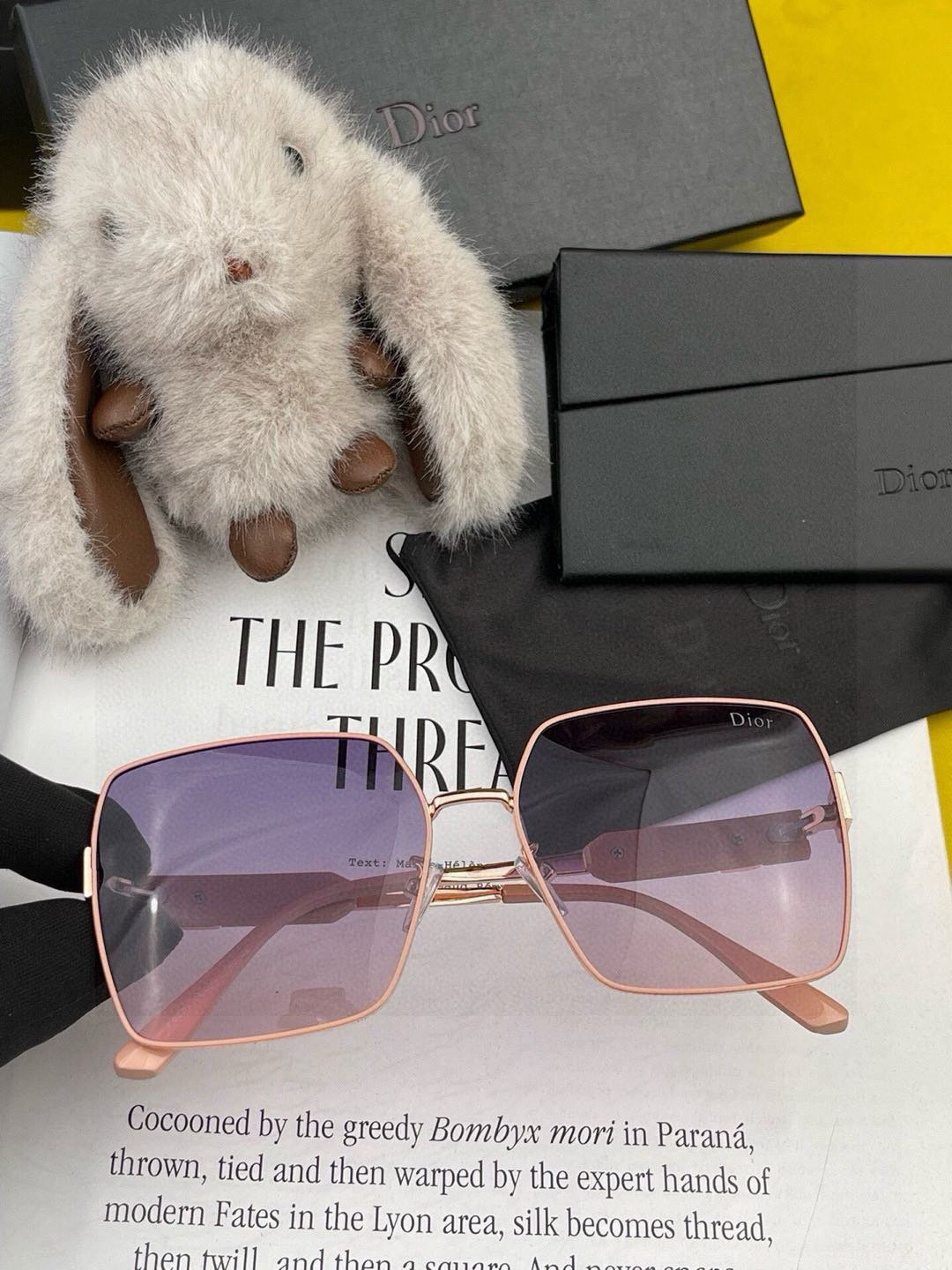  🔺 【DIOR-迪奥】2025开春新款 潮流爆款 时尚方框偏光太阳镜 高品质 佩戴舒适 网红潮款墨镜 