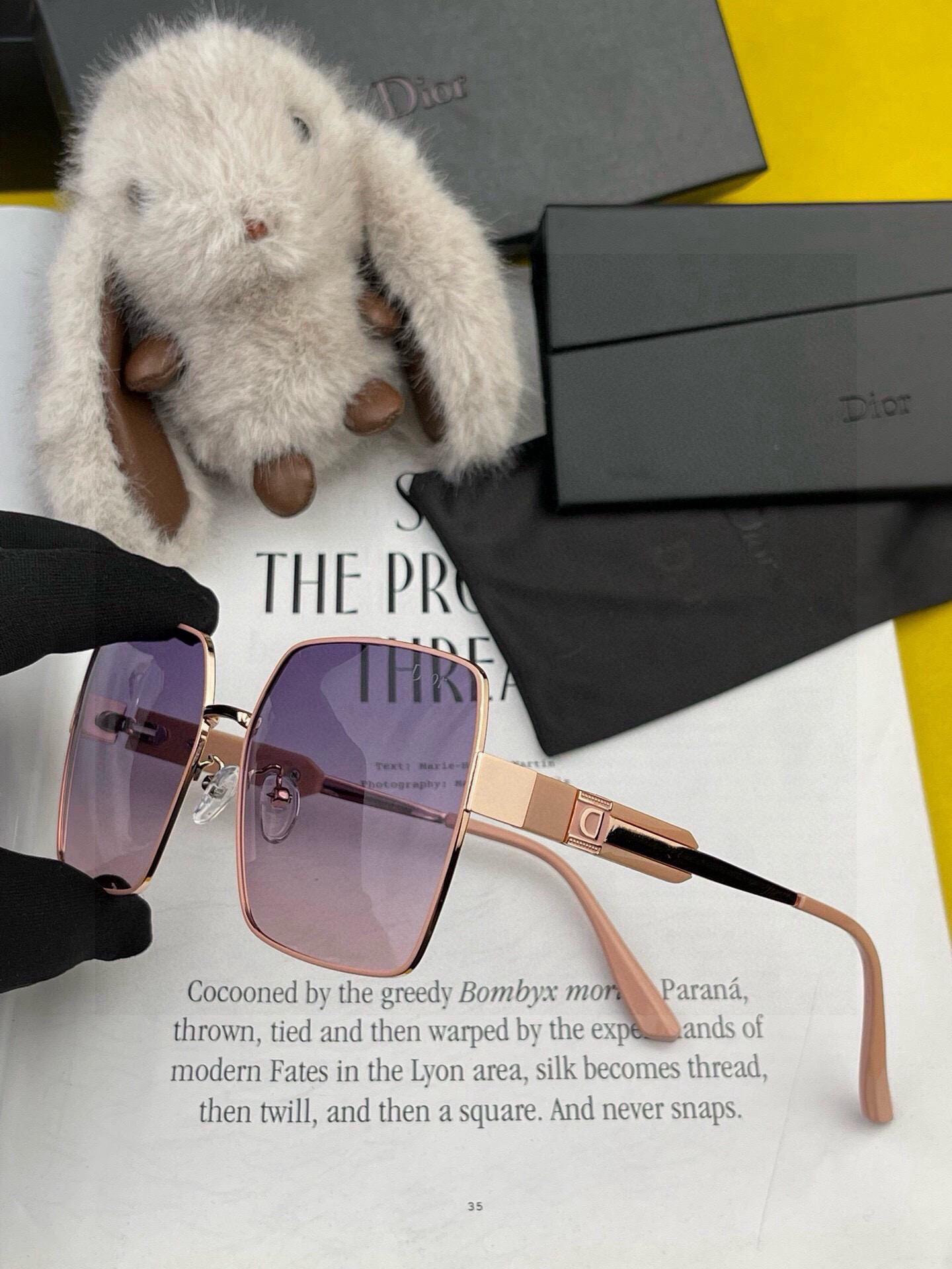  🔺 【DIOR-迪奥】2025开春新款 潮流爆款 时尚方框偏光太阳镜 高品质 佩戴舒适 网红潮款墨镜 