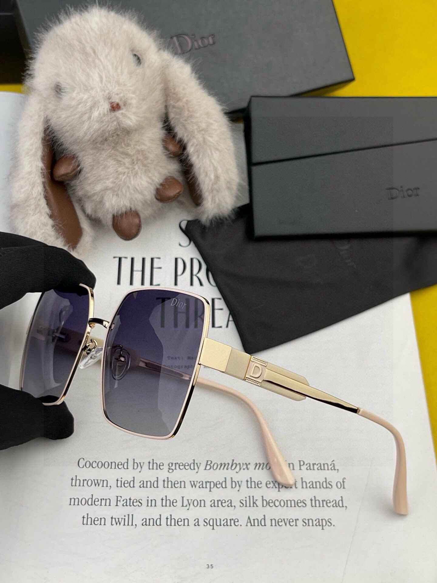  🔺 【DIOR-迪奥】2025开春新款 潮流爆款 时尚方框偏光太阳镜 高品质 佩戴舒适 网红潮款墨镜 