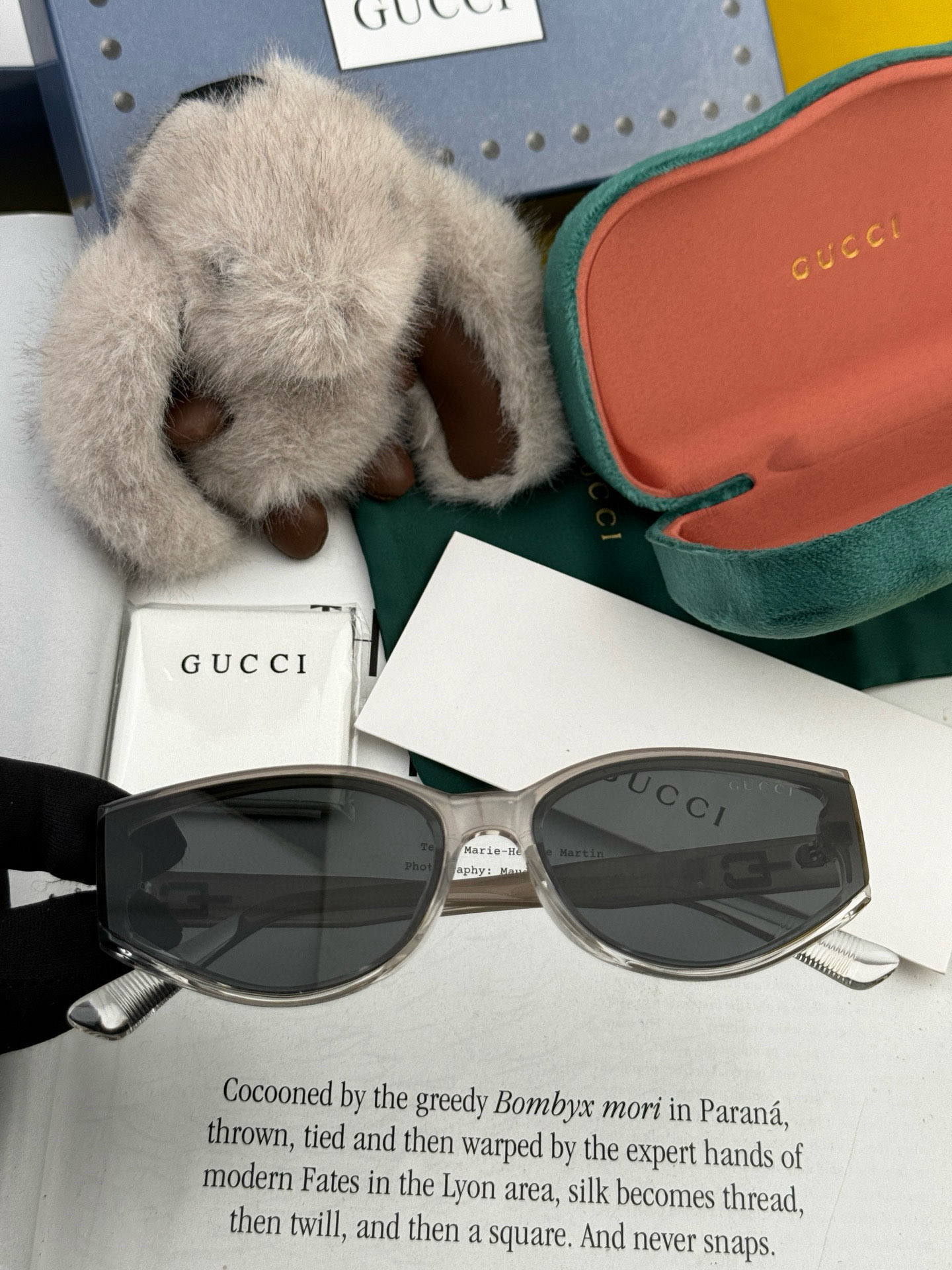🔺 【GUCCI】2025开春新款 潮流爆款 时尚方框偏光太阳镜 高品质 佩戴舒适 网红潮款墨镜 女士高