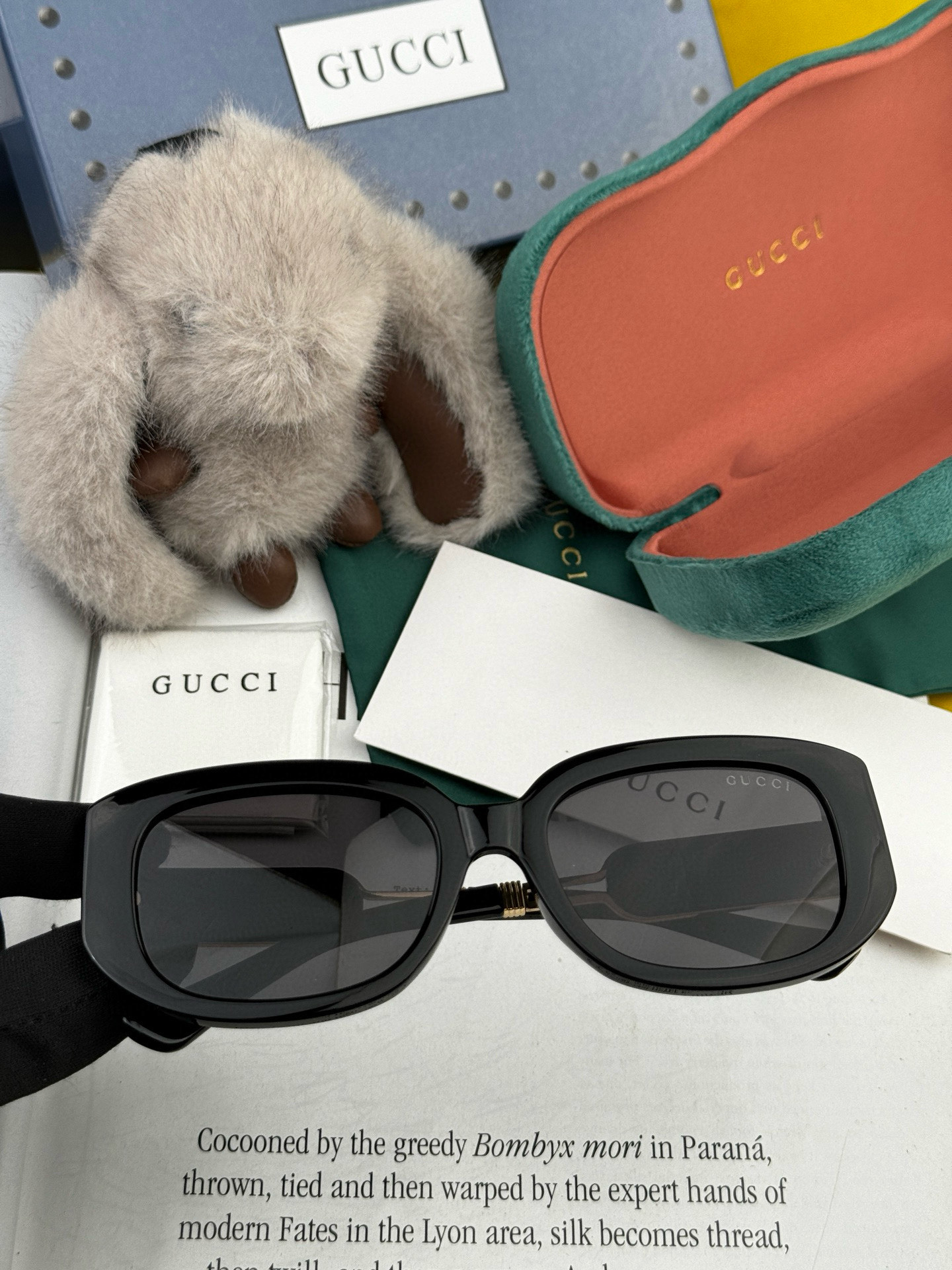 🔺 【GUCCI】2025开春新款 潮流爆款 时尚方框偏光太阳镜 高品质 佩戴舒适 网红潮款墨镜 女士高