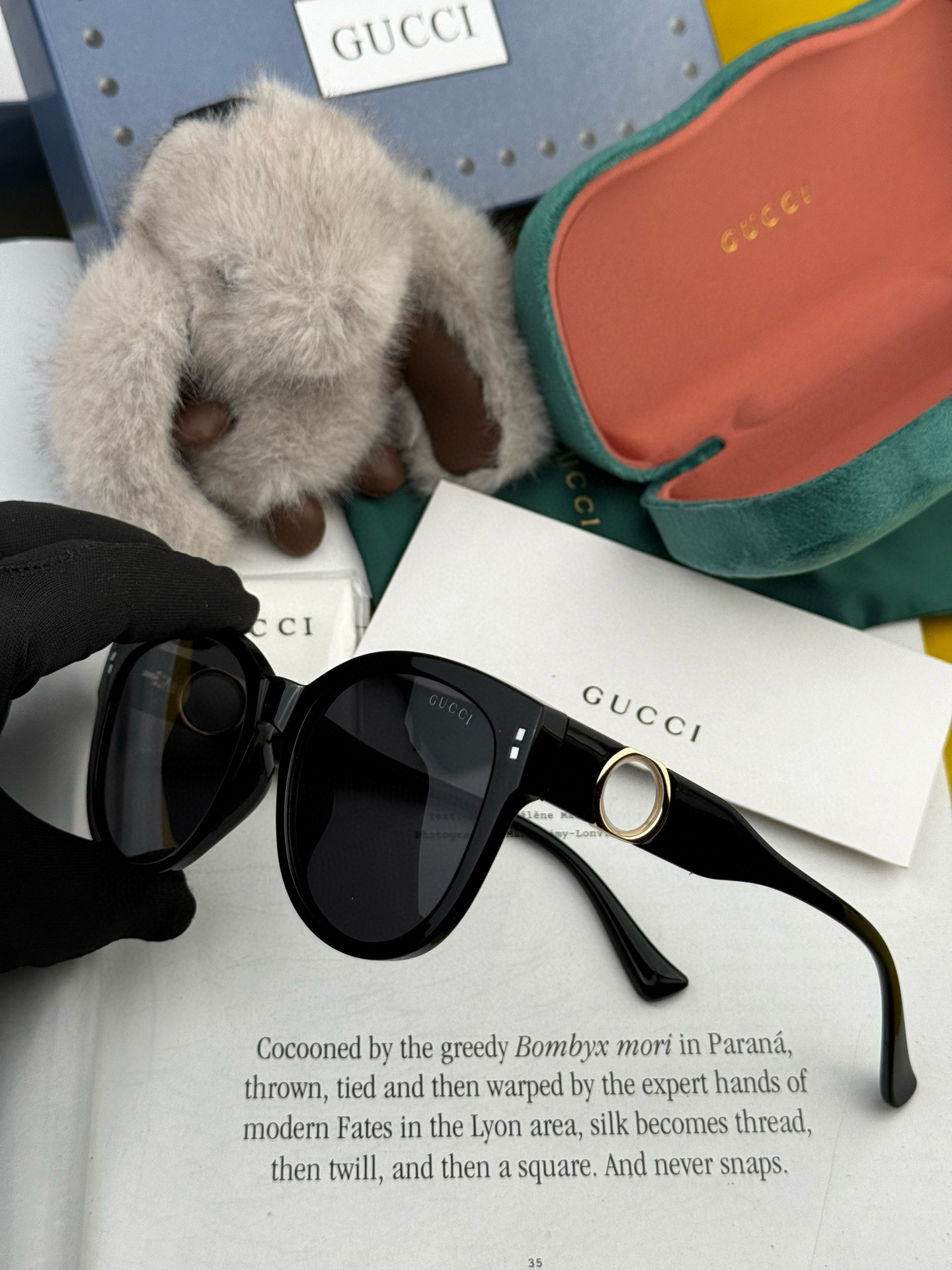 🔺 【GUCCI】2025开春新款 潮流爆款 时尚圆框偏光太阳镜 高品质 佩戴舒适 网红潮款墨镜 女士高