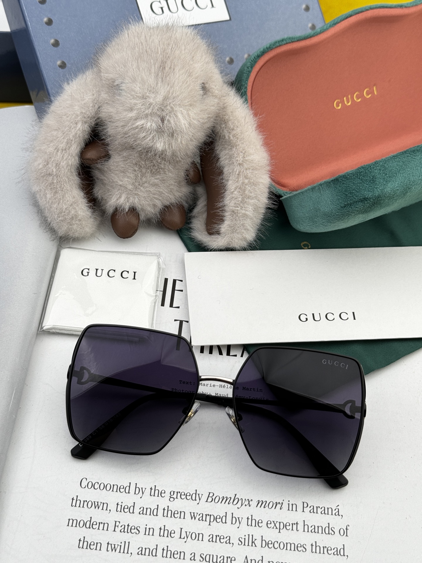  🔺 【GUCCI】2025开春新款 潮流爆款 时尚方框偏光太阳镜 高品质 佩戴舒适 网红潮款墨镜 女士