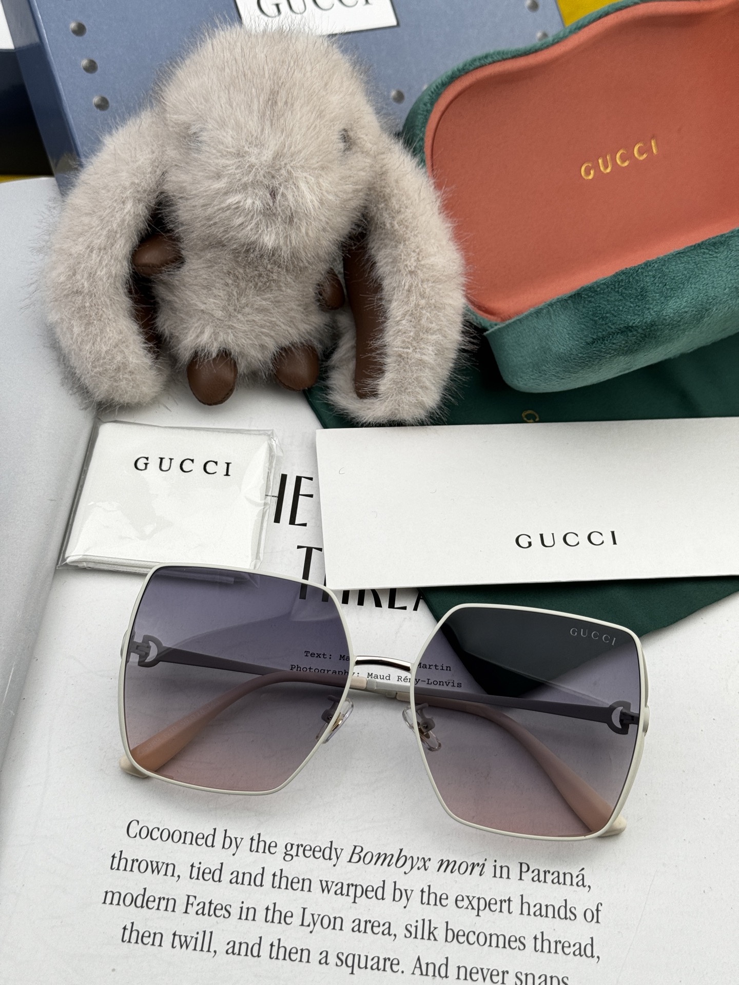  🔺 【GUCCI】2025开春新款 潮流爆款 时尚方框偏光太阳镜 高品质 佩戴舒适 网红潮款墨镜 女士