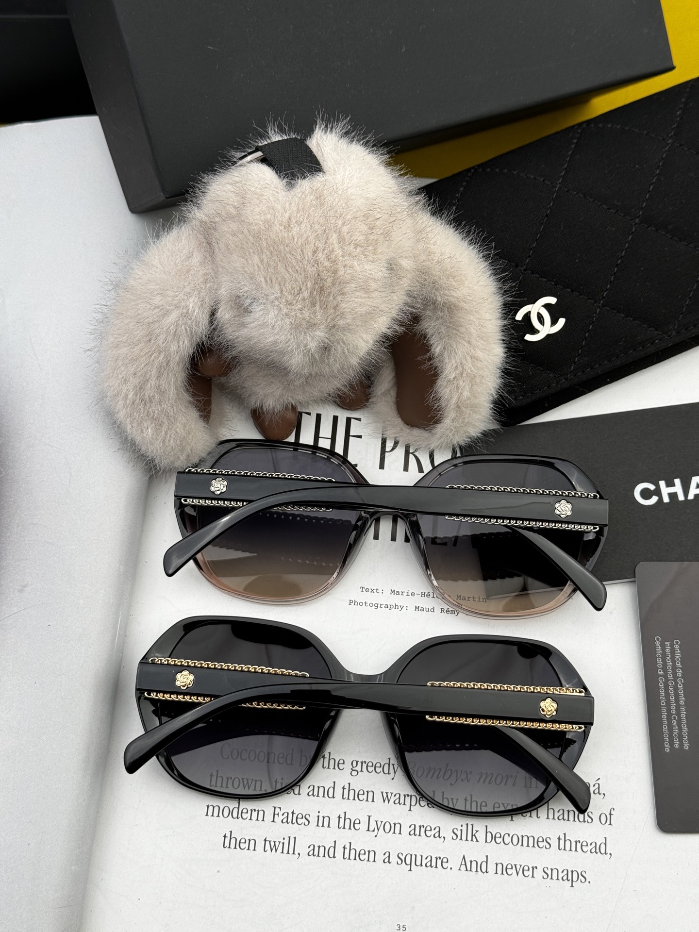  【CHANEL】香奈儿 2025新款山茶花潮流爆款 时尚圆框高清偏光太阳镜 佩戴舒适 网红潮款墨镜  