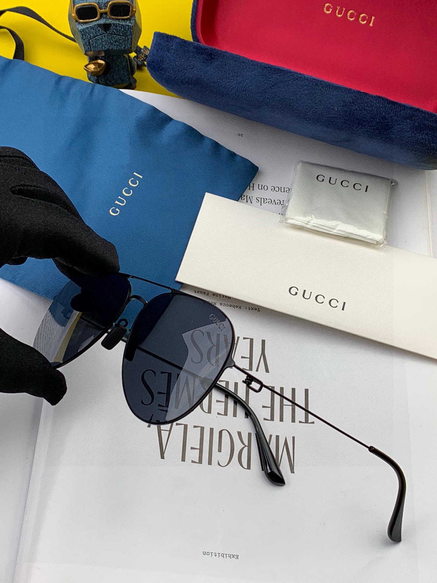      GUCCI-2025新款男情女侣款太阳iP电镀不永褪色 卖点：超轻有超弹性整幅眼镜无丝螺重要的