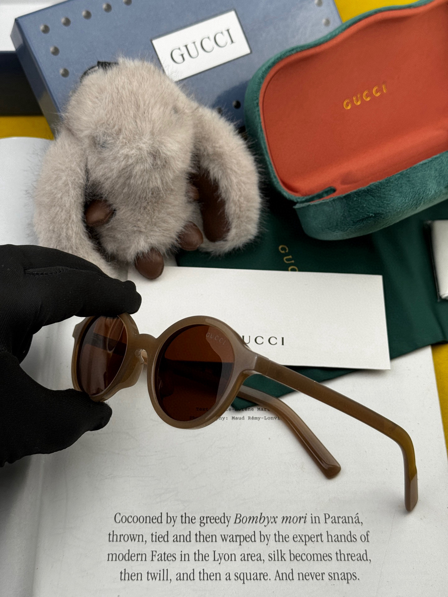  🔺 【GUCCI-偏光太阳镜】2025开春新款 潮流爆款 时尚圆框偏光太阳镜 高品质 佩戴舒适 网红潮