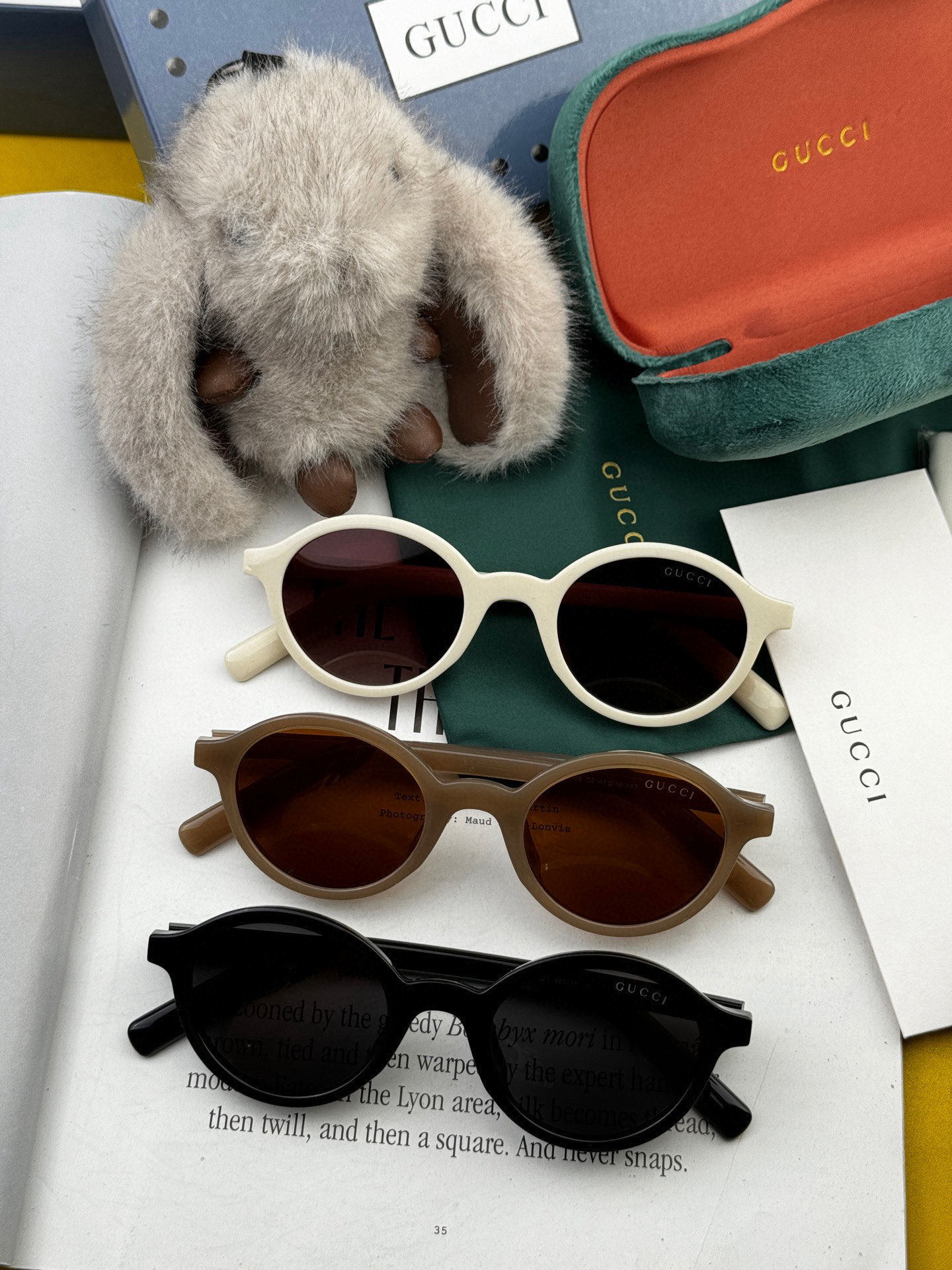  🔺 【GUCCI-偏光太阳镜】2025开春新款 潮流爆款 时尚圆框偏光太阳镜 高品质 佩戴舒适 网红潮