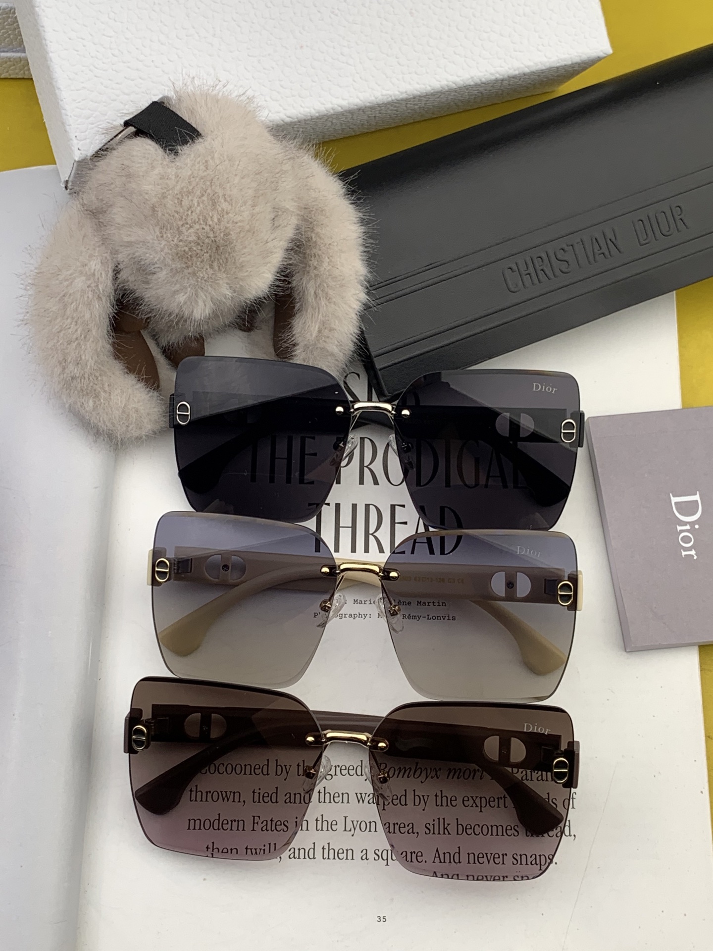 🔺 【DIOR-迪奥】2025开春新款 潮流爆款 时尚方框太阳镜 高品质 佩戴舒适 网红潮款墨镜 型号：