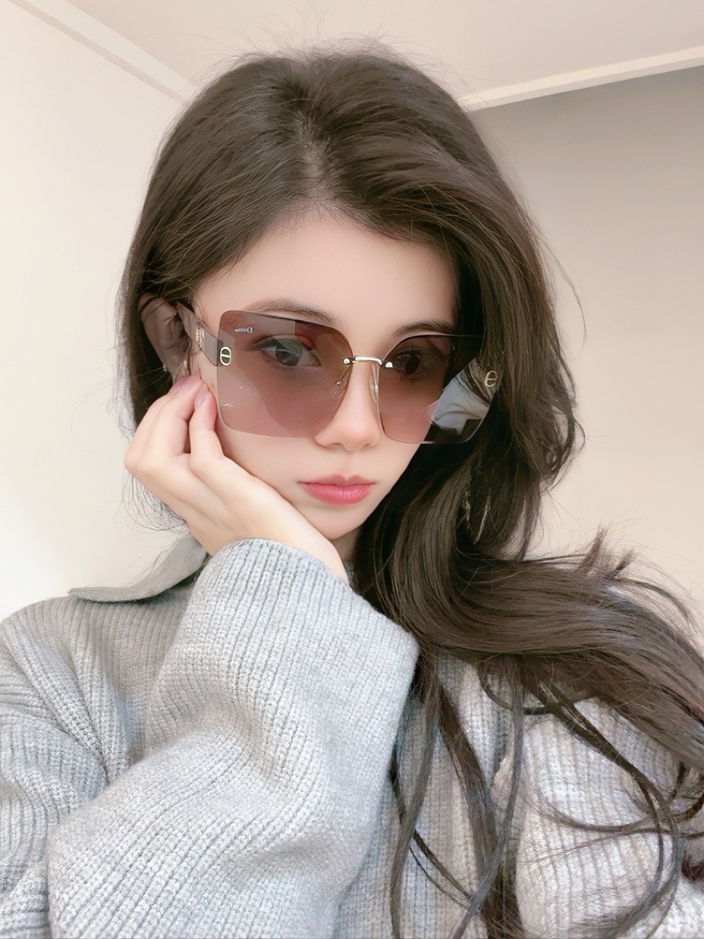 🔺 【DIOR-迪奥】2025开春新款 潮流爆款 时尚方框太阳镜 高品质 佩戴舒适 网红潮款墨镜 型号：